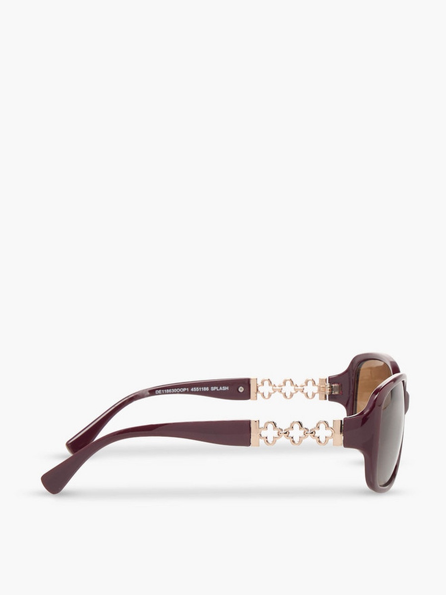Men Square Brown Lens Sunglasses