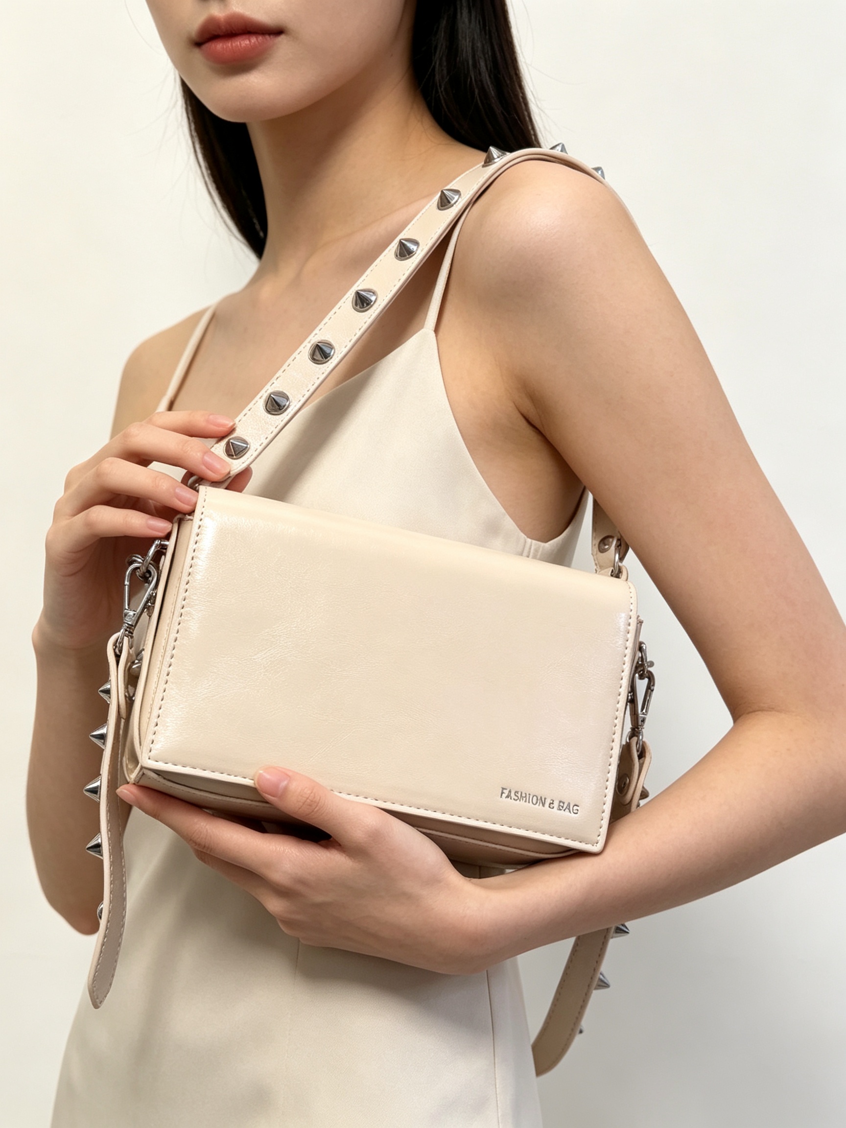 Khaki Flap Over Crossbody Bag