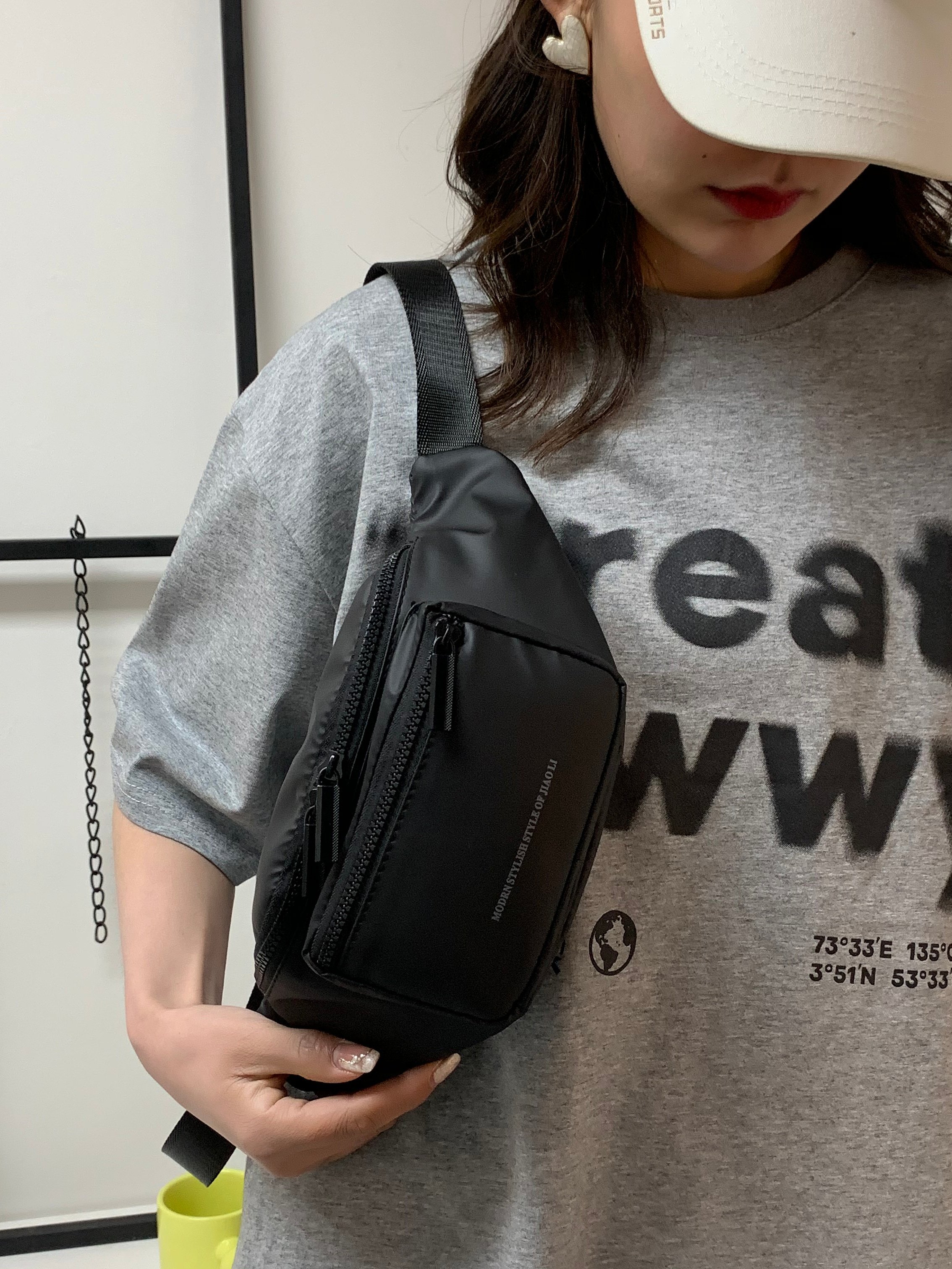Black Crossbody Bag for Women