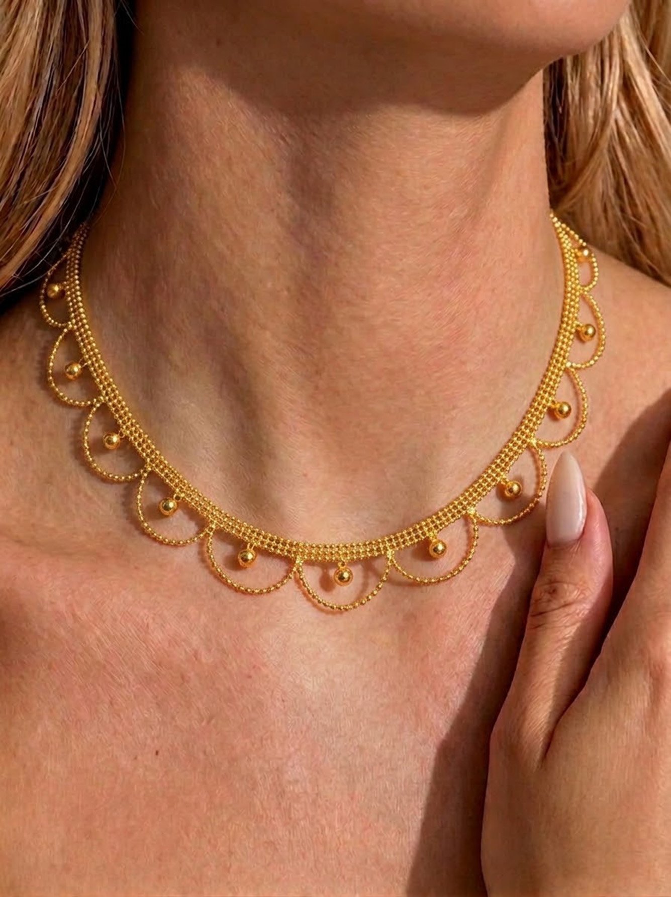 Gold Choker Necklace