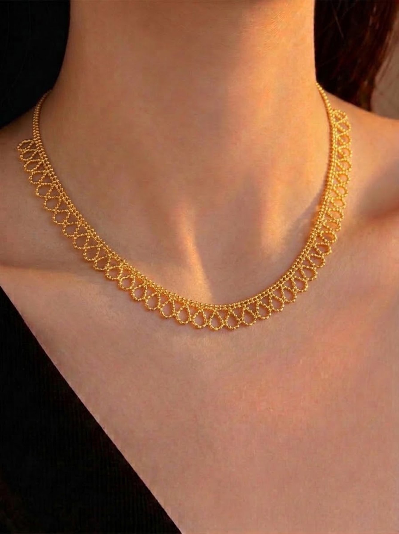 Gold Choker Necklace