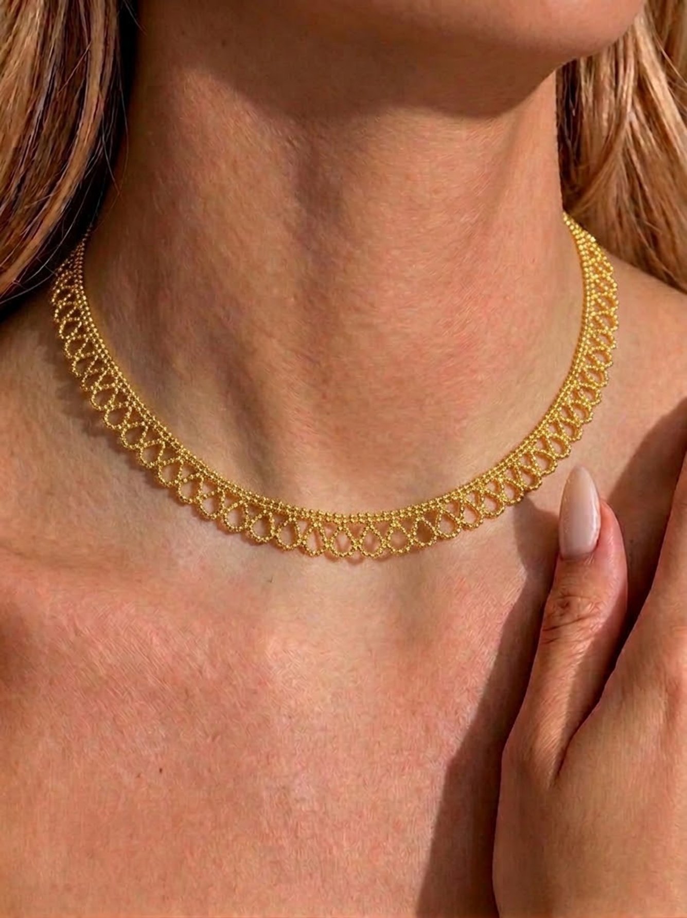 Gold Choker Necklace