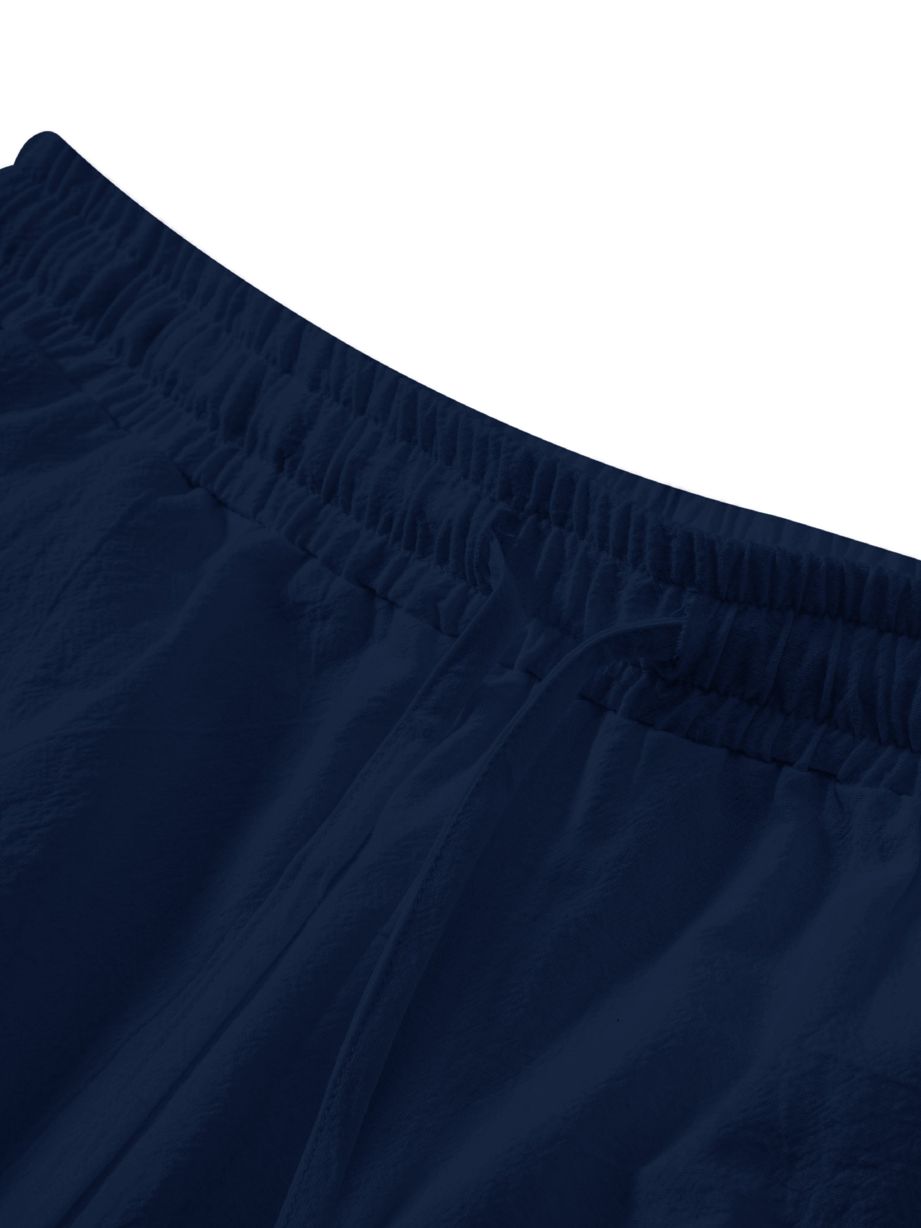 Mens Casual Solid Shorts with Pockets