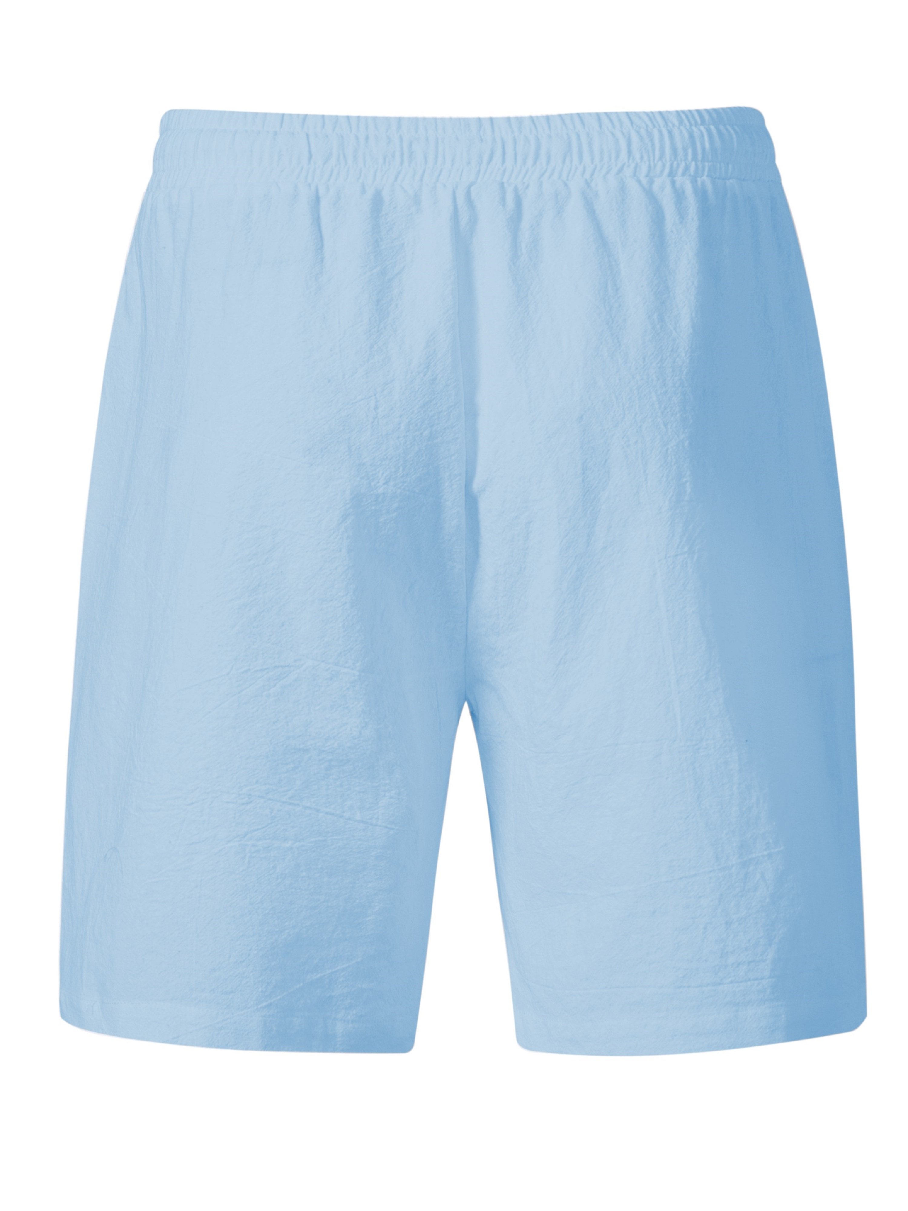 Mens Casual Solid Shorts with Pockets