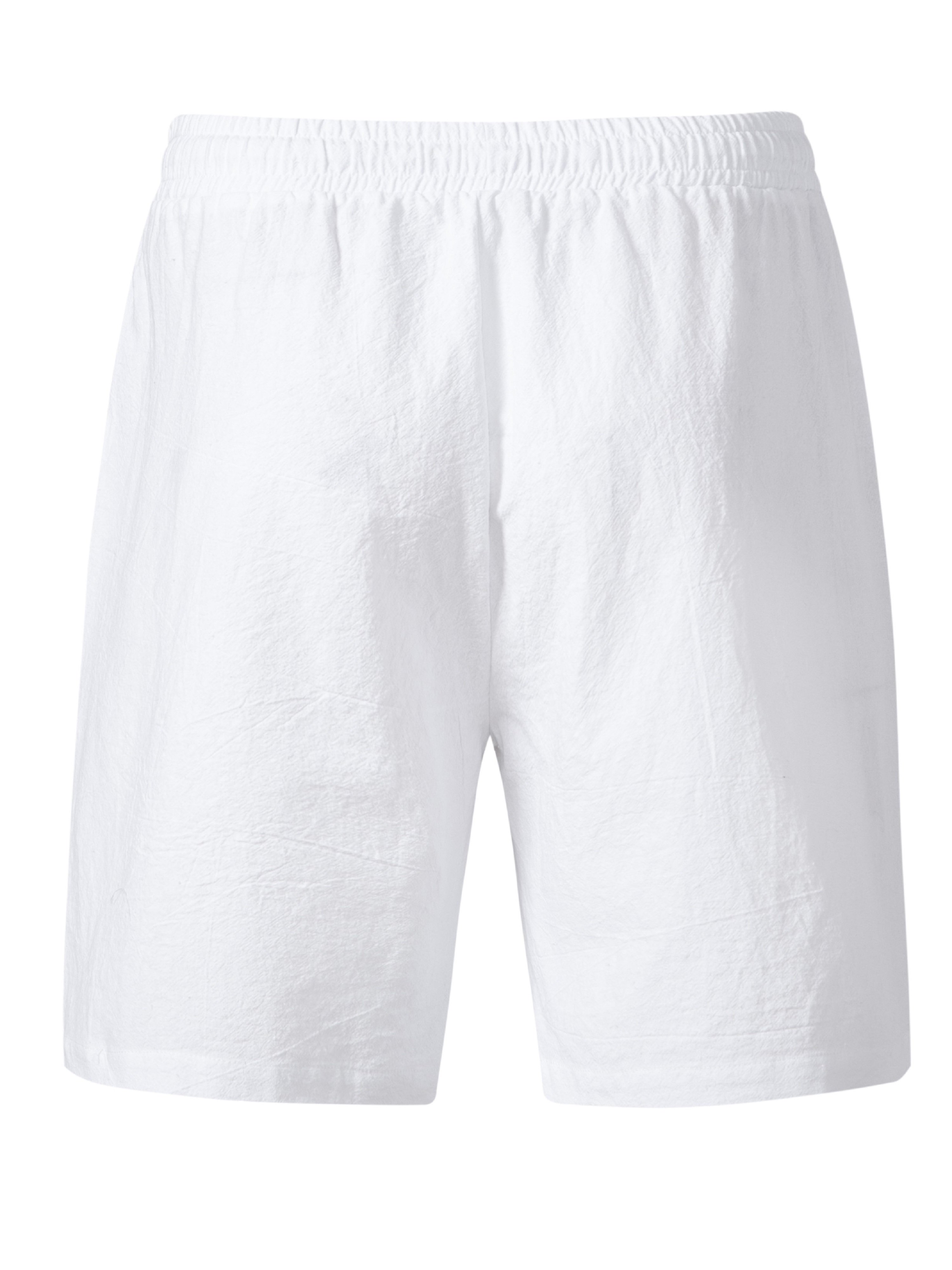 Mens Casual Solid Shorts with Pockets