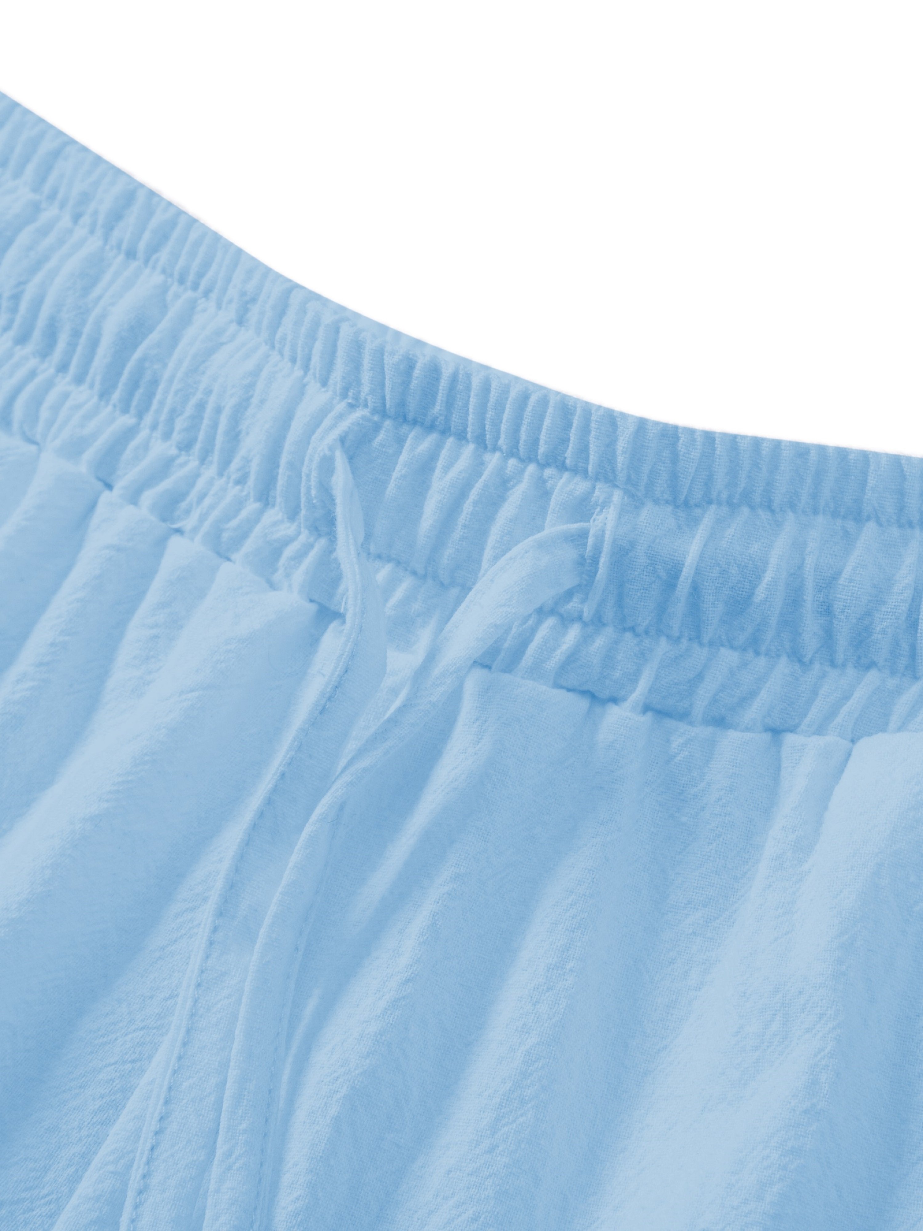 Mens Casual Solid Pants with Pockets