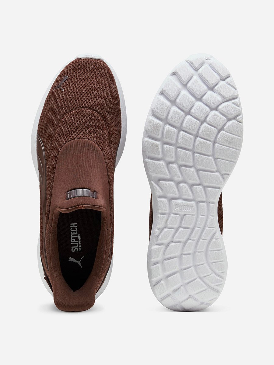 Brown Softride Cosmic Sliptech Sneakers