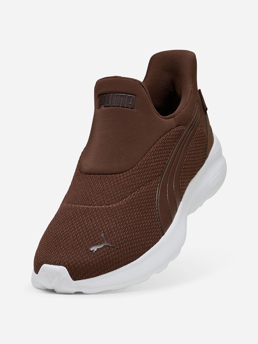 Brown Softride Cosmic Sliptech Sneakers