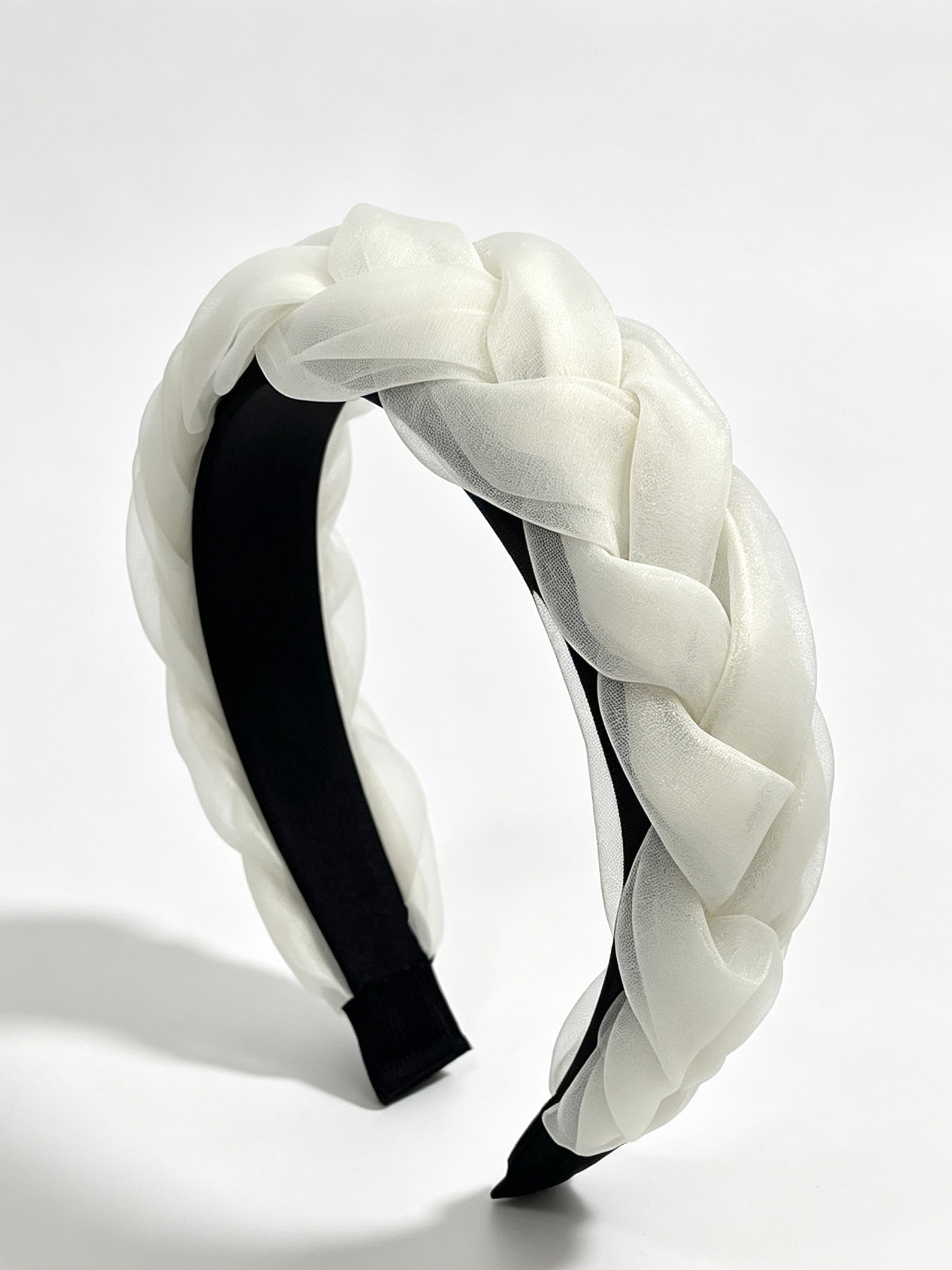 Beige Braided Headband