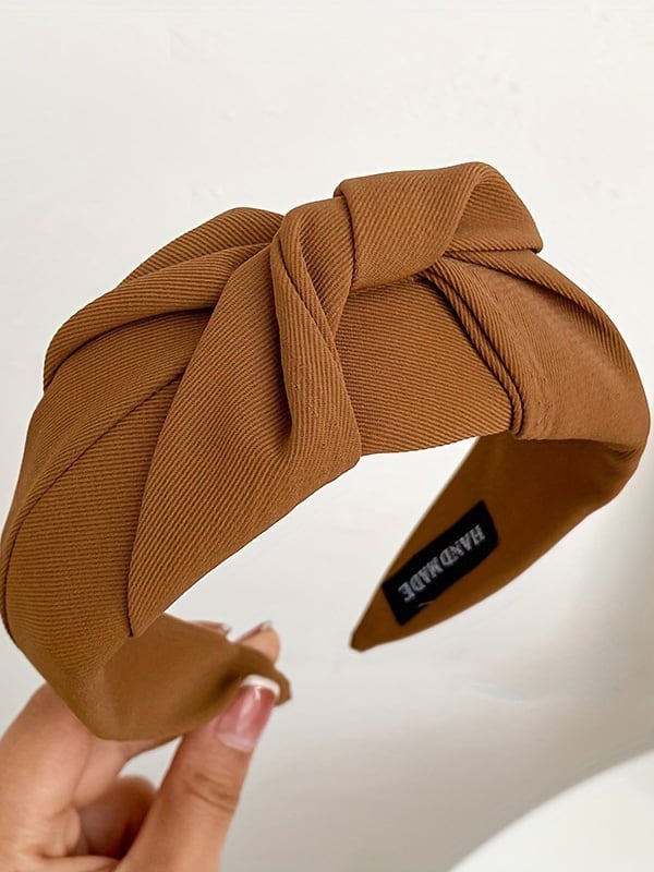Coffee Brown Knotted Headband