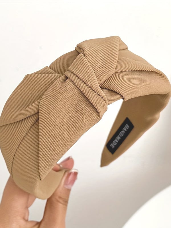 Khaki Knotted Headband