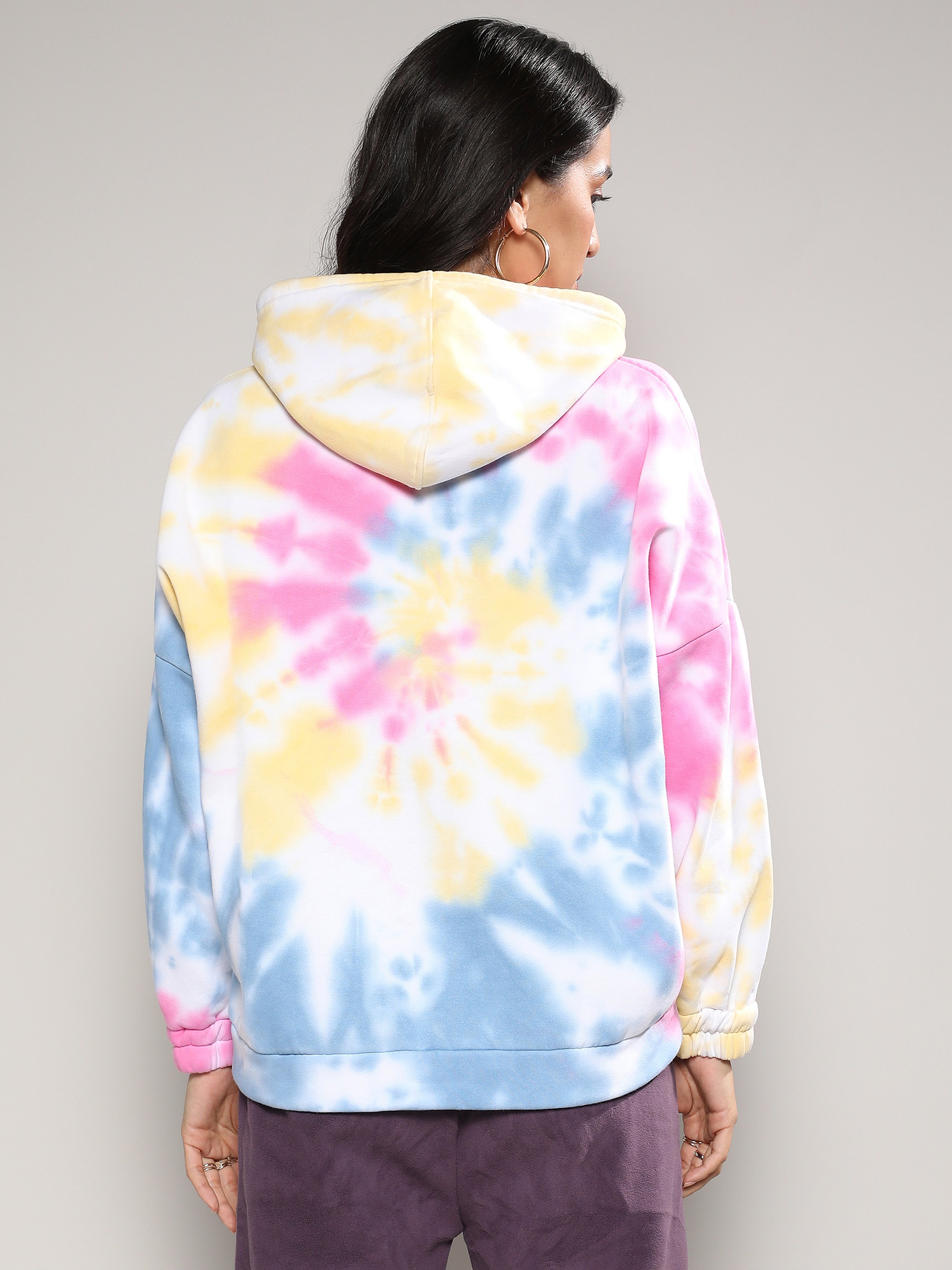 Multi Tie-Dye Regular Fit Hoodie