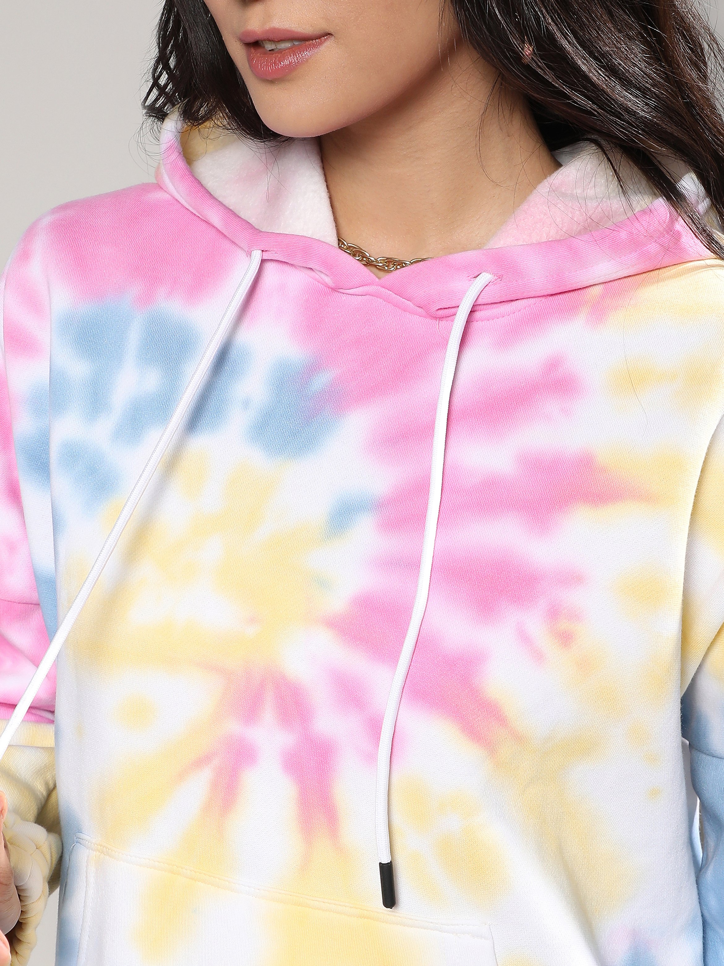 Multi Tie-Dye Regular Fit Hoodie