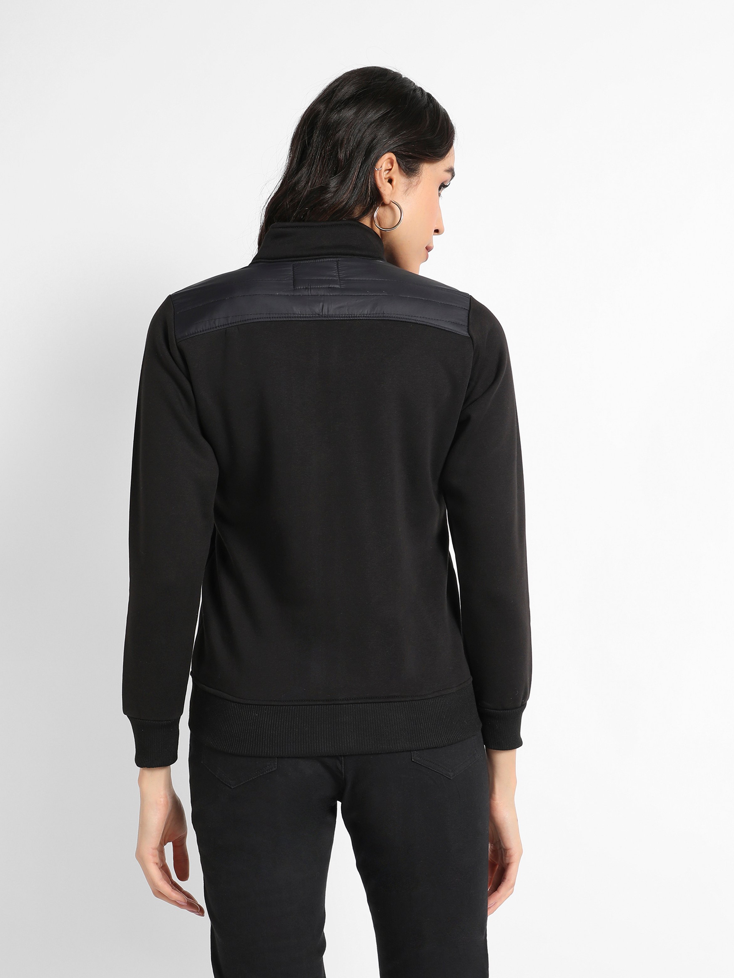 White Quilted Puffer Jacket with Hood