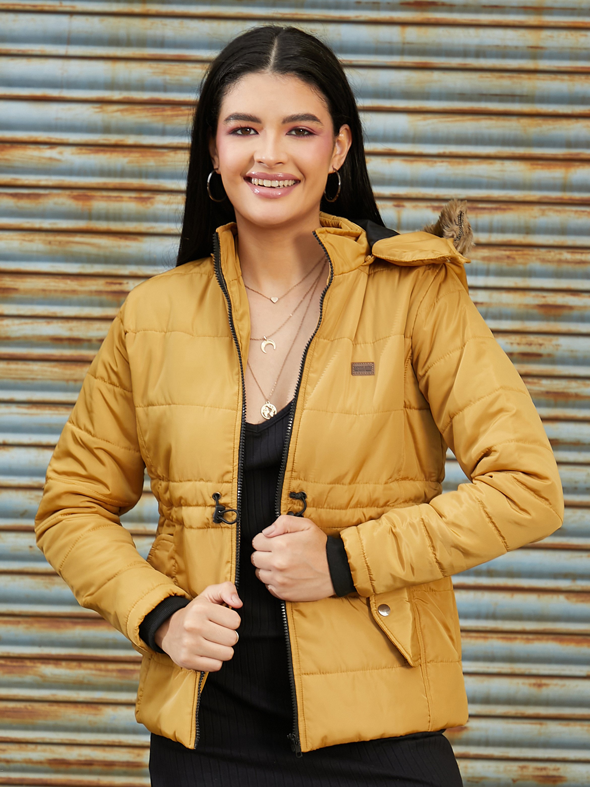 Mustard Yellow Padded Jacket