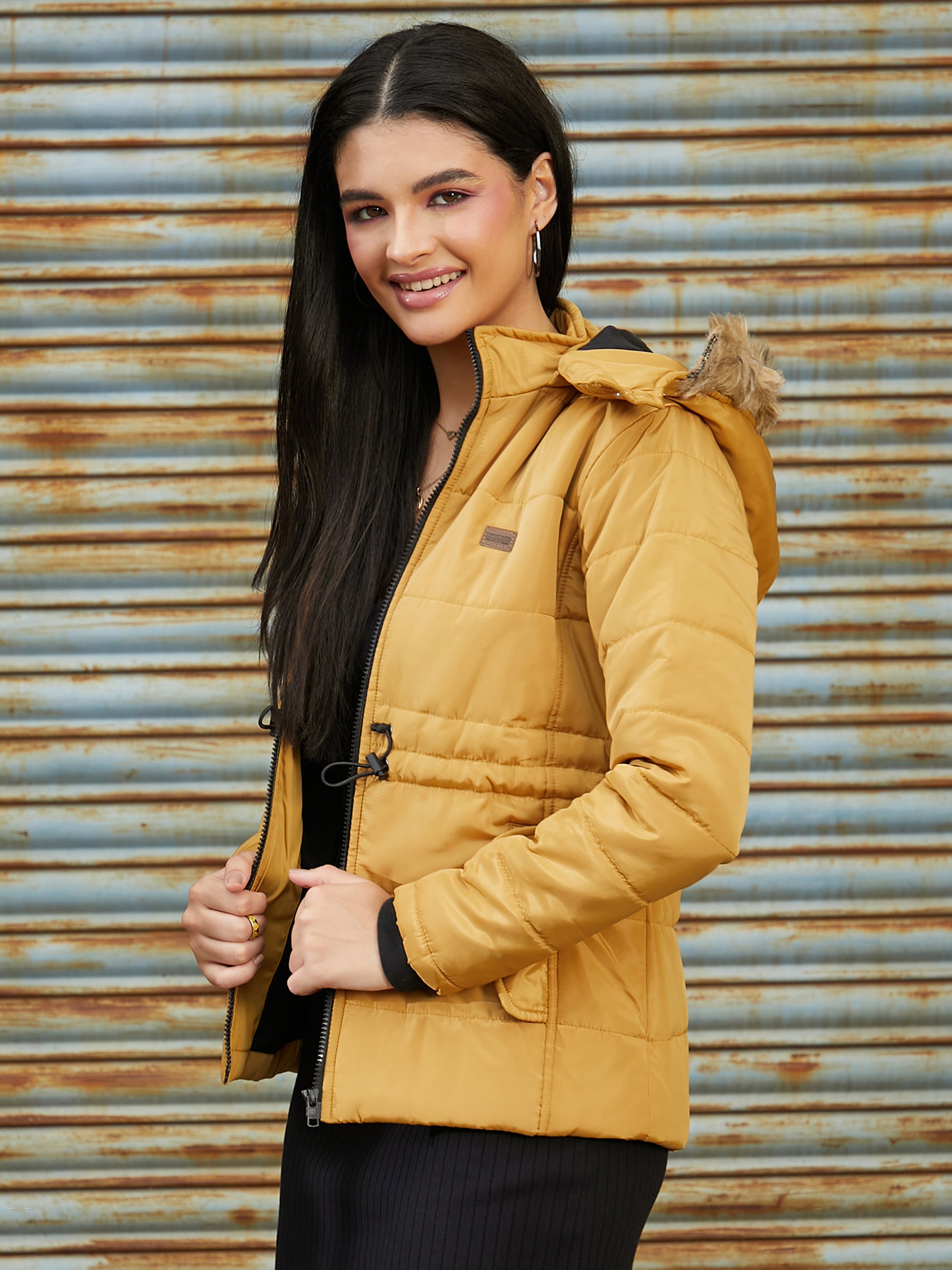Mustard Yellow Padded Jacket