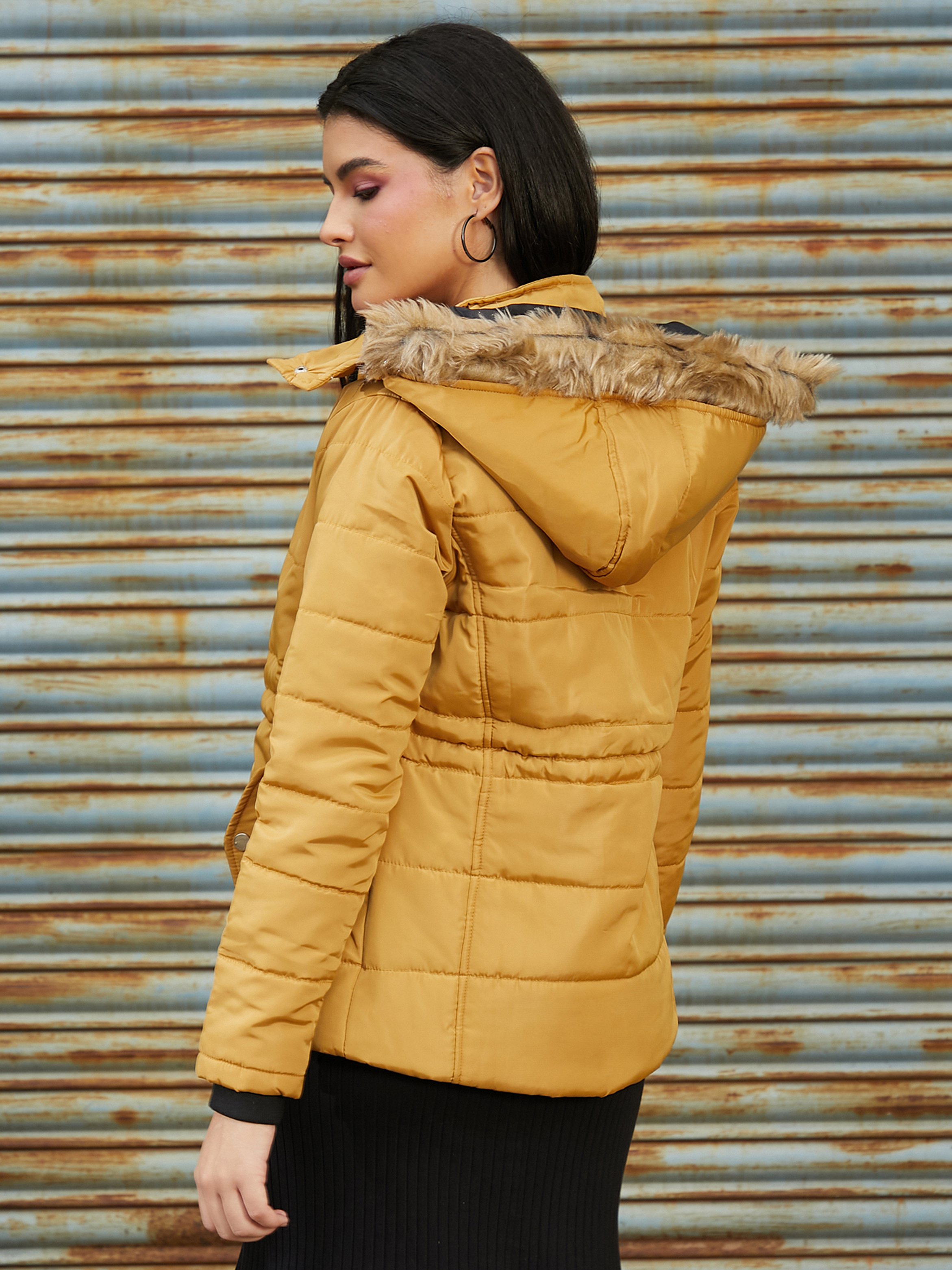Mustard Yellow Padded Jacket