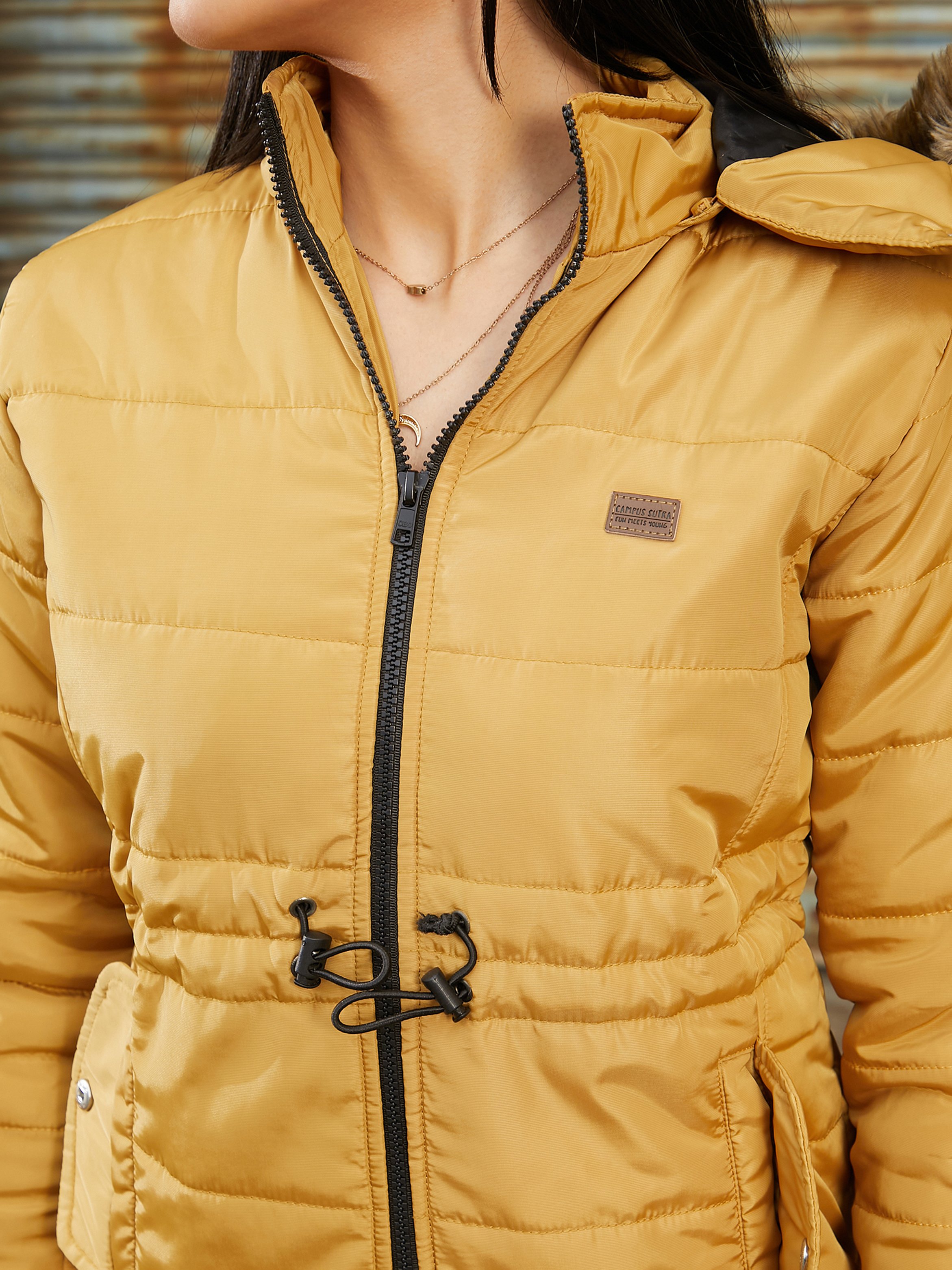 Mustard Yellow Padded Jacket