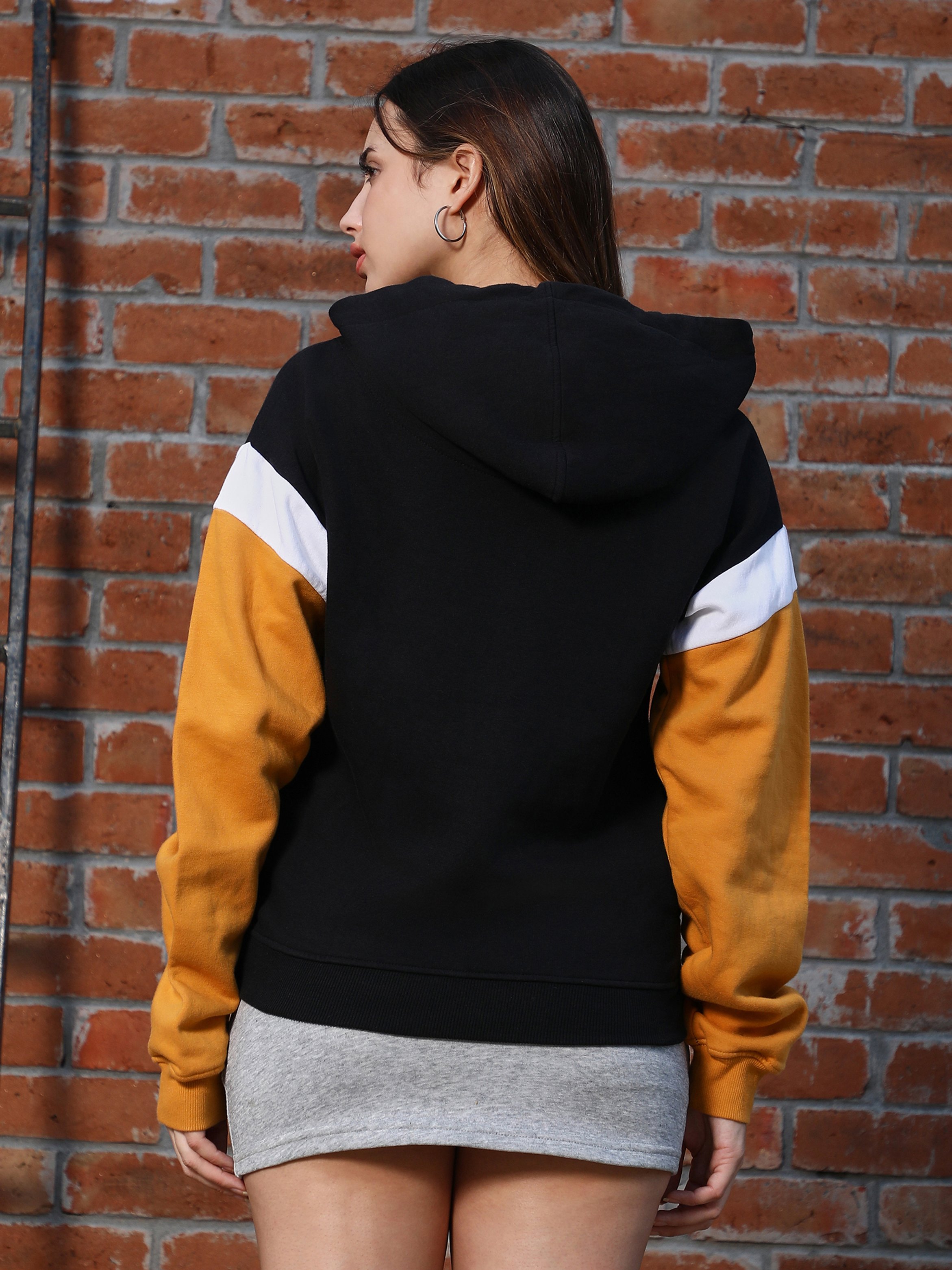 Multi-Color Block Regular Fit Hoodie
