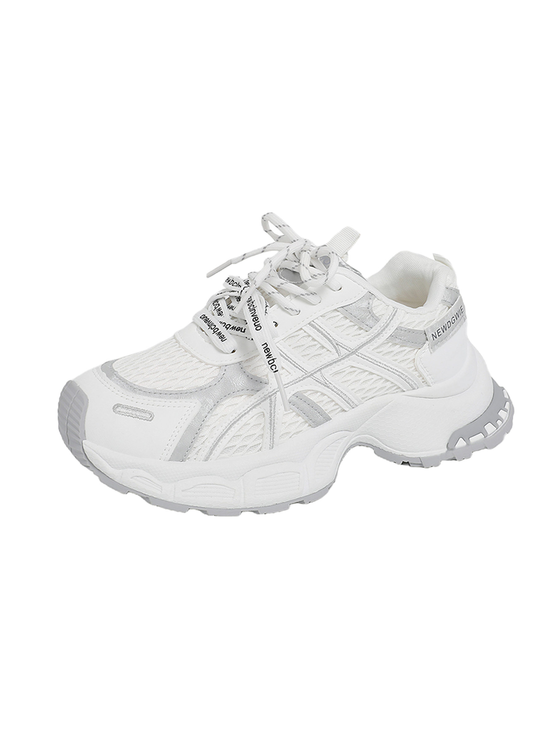 White Lace Up Sneakers