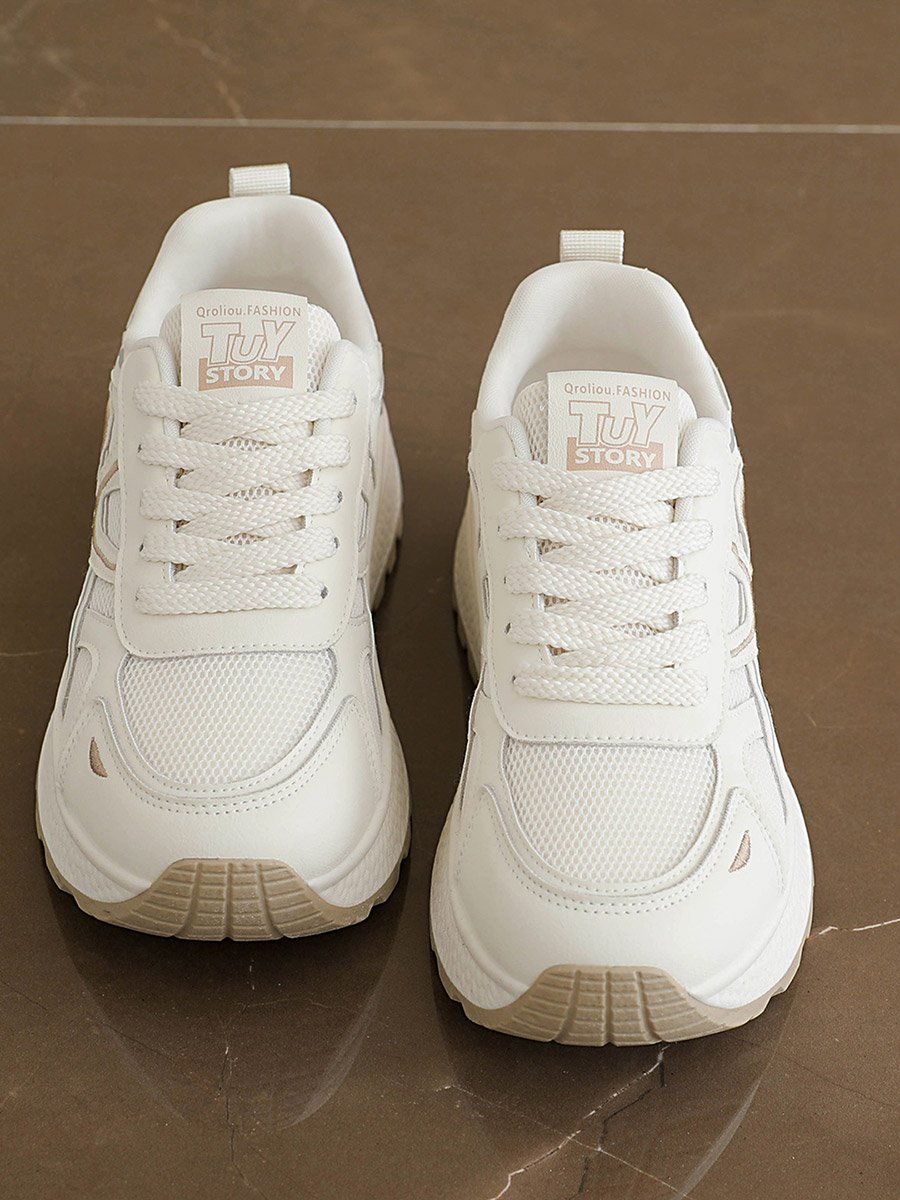 Women Beige Casual Sneakers