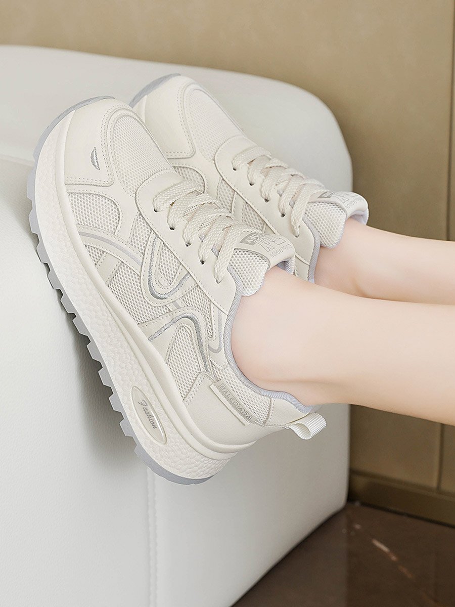 Women Beige Casual Sneakers