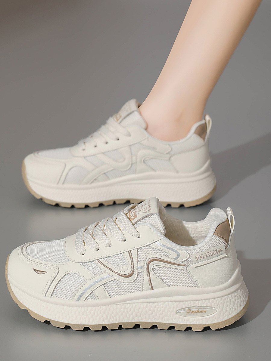 Women Beige Casual Sneakers
