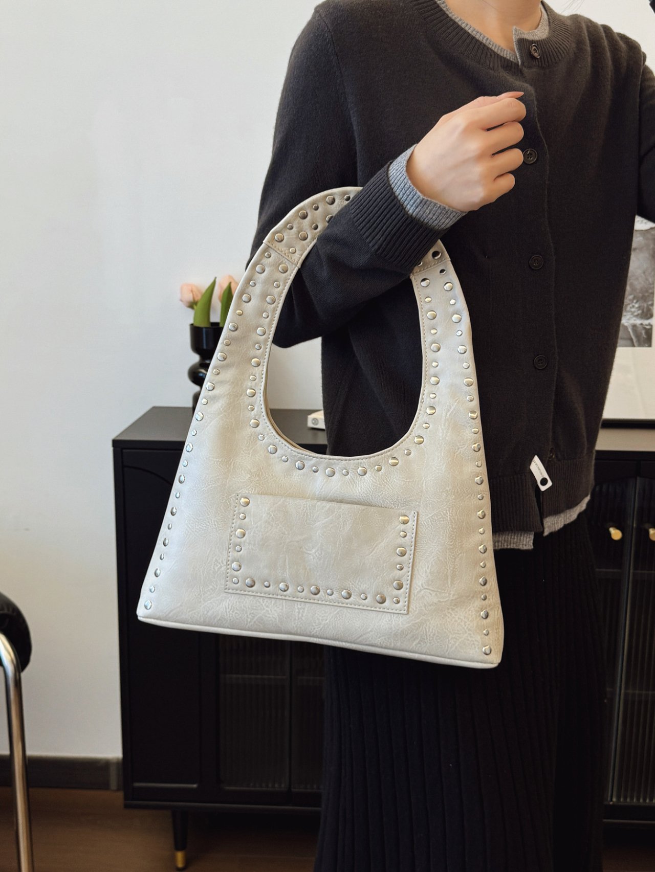 Off-White Studded Shoulder Bag