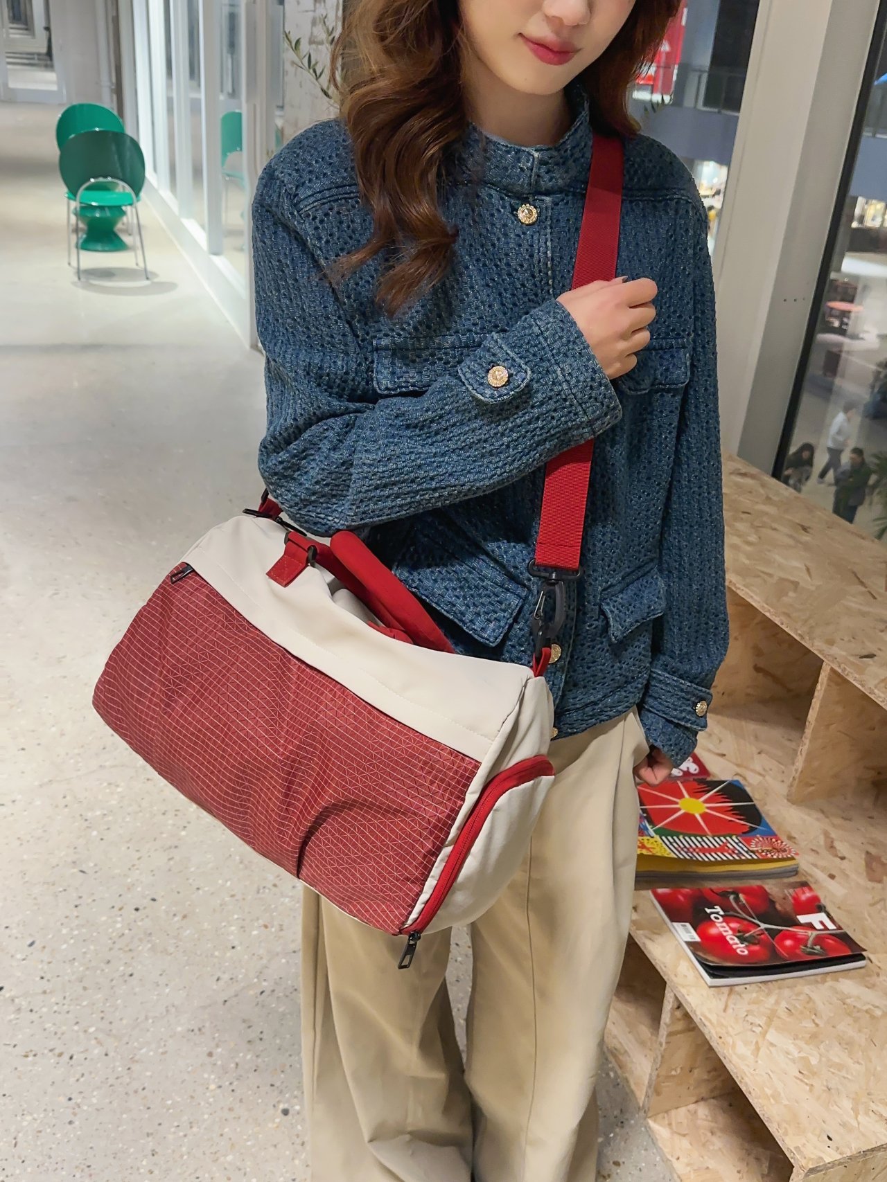 Burgundy Crossbody Bag
