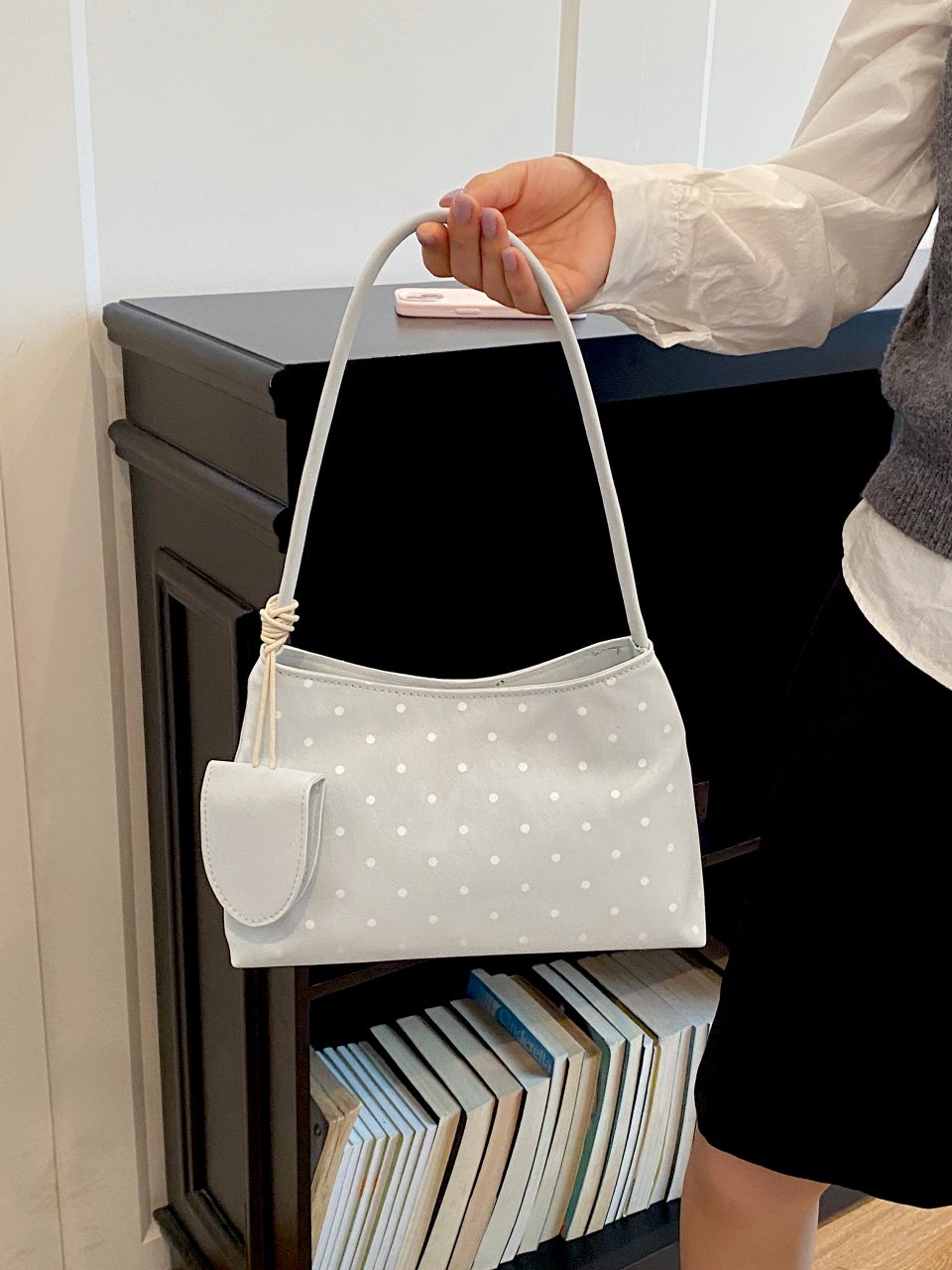 Polka Dot Shoulder Bag
