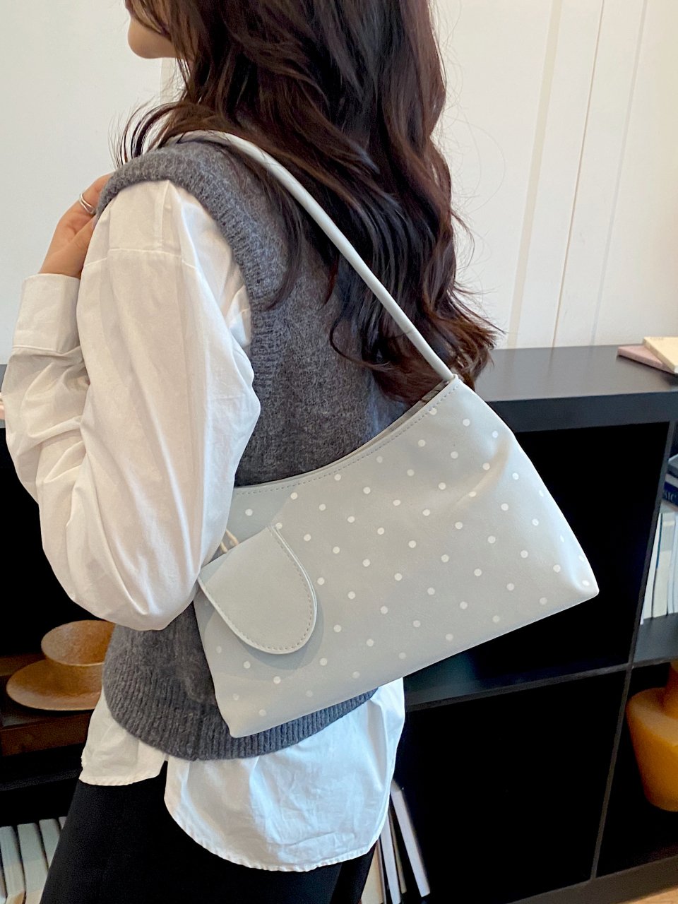 Polka Dot Shoulder Bag