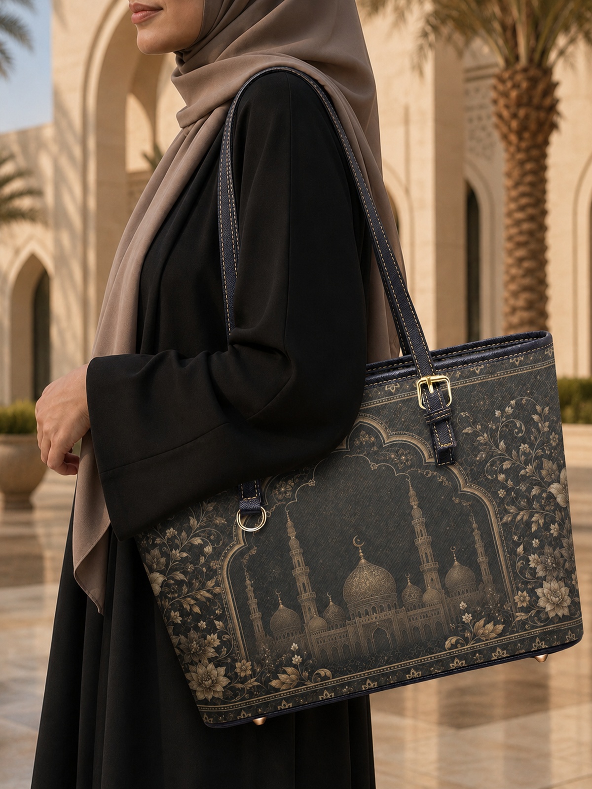 All Over Print Tote Shoulder Bag
