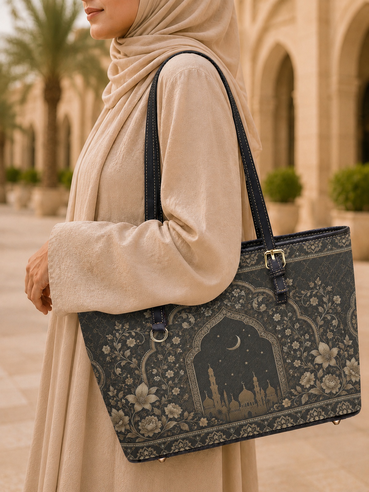 All Over Print Tote Shoulder Bag