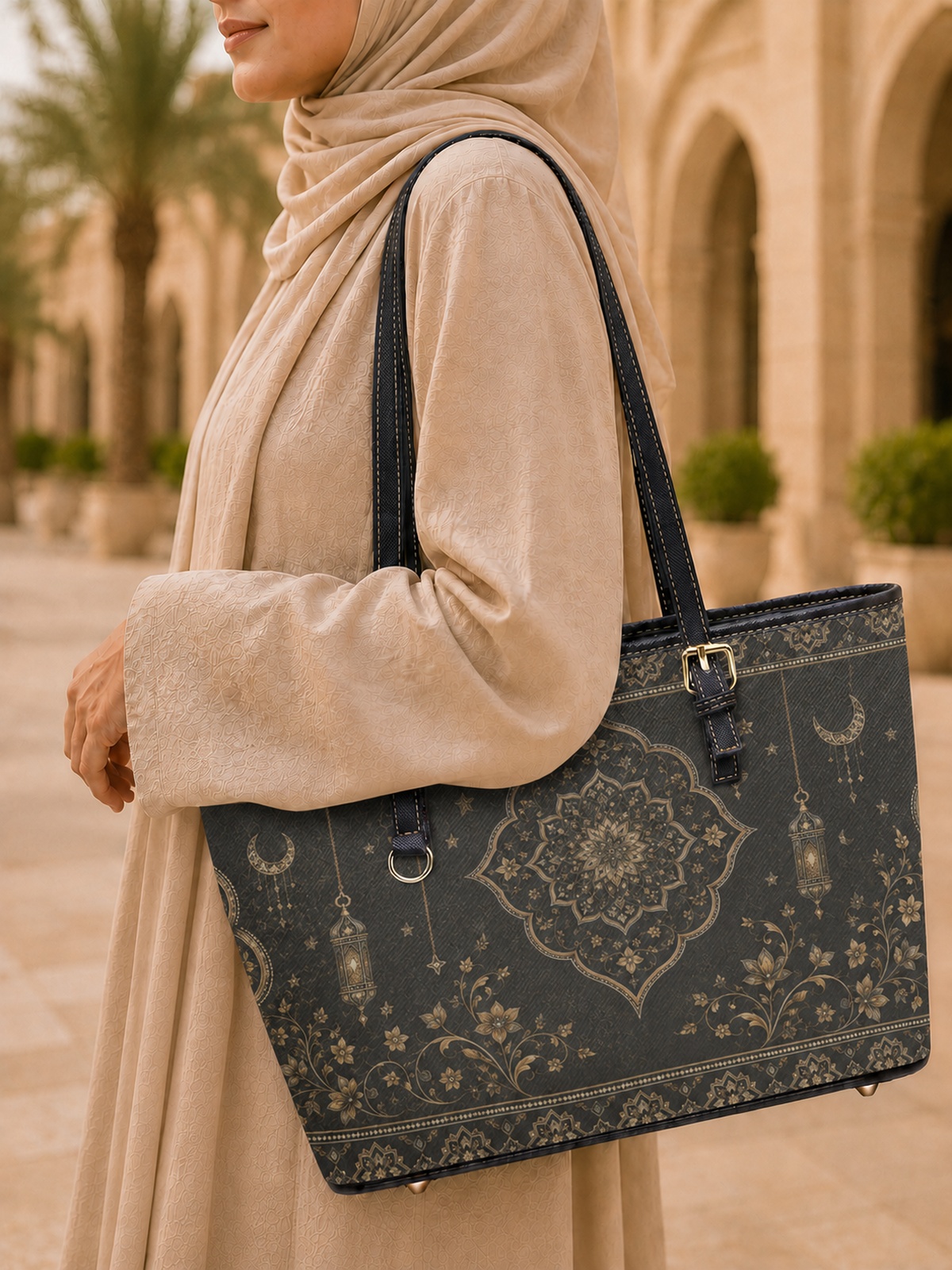 All Over Print Tote Shoulder Bag