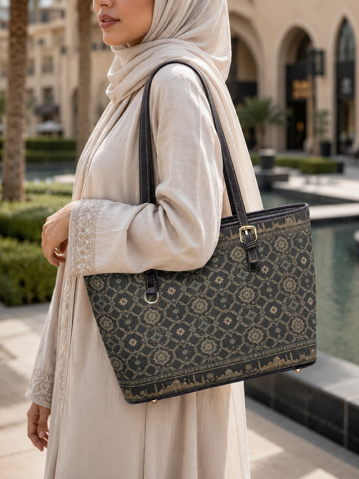 All Over Print Tote Shoulder Bag