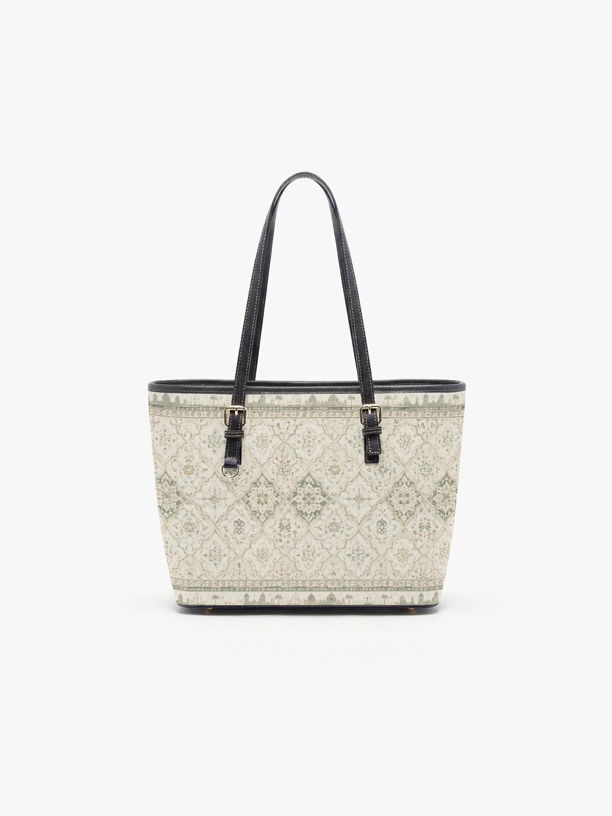 Ornate Print Large Capacity Shoulder Bag