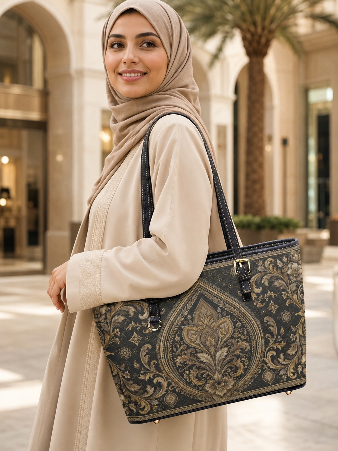 All Over Print Tote Shoulder Bag