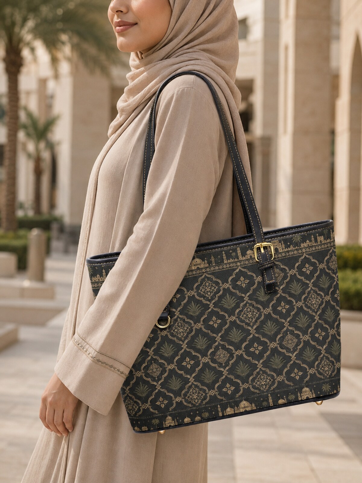 All Over Print Tote Shoulder Bag