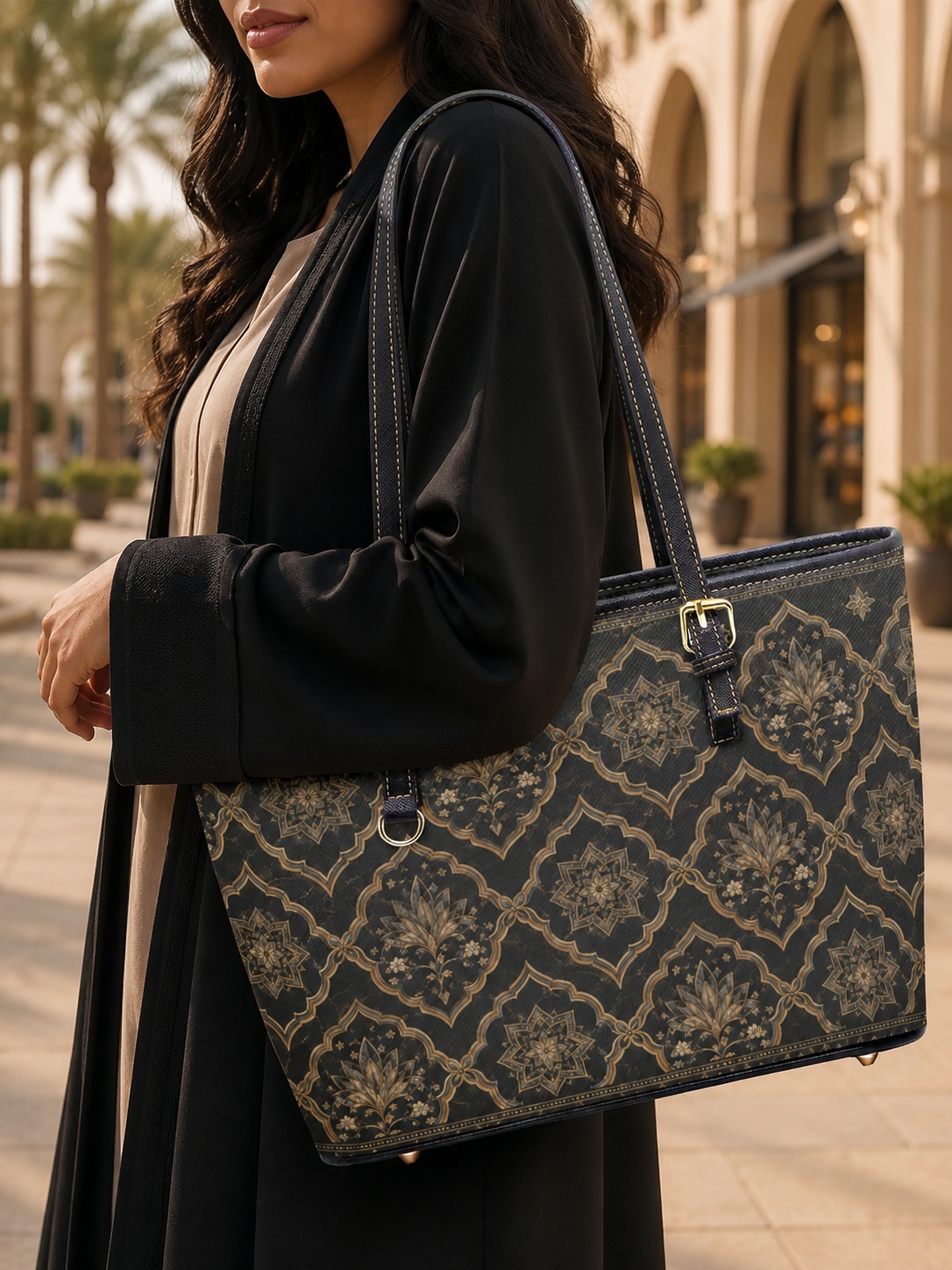 All Over Print Tote Shoulder Bag