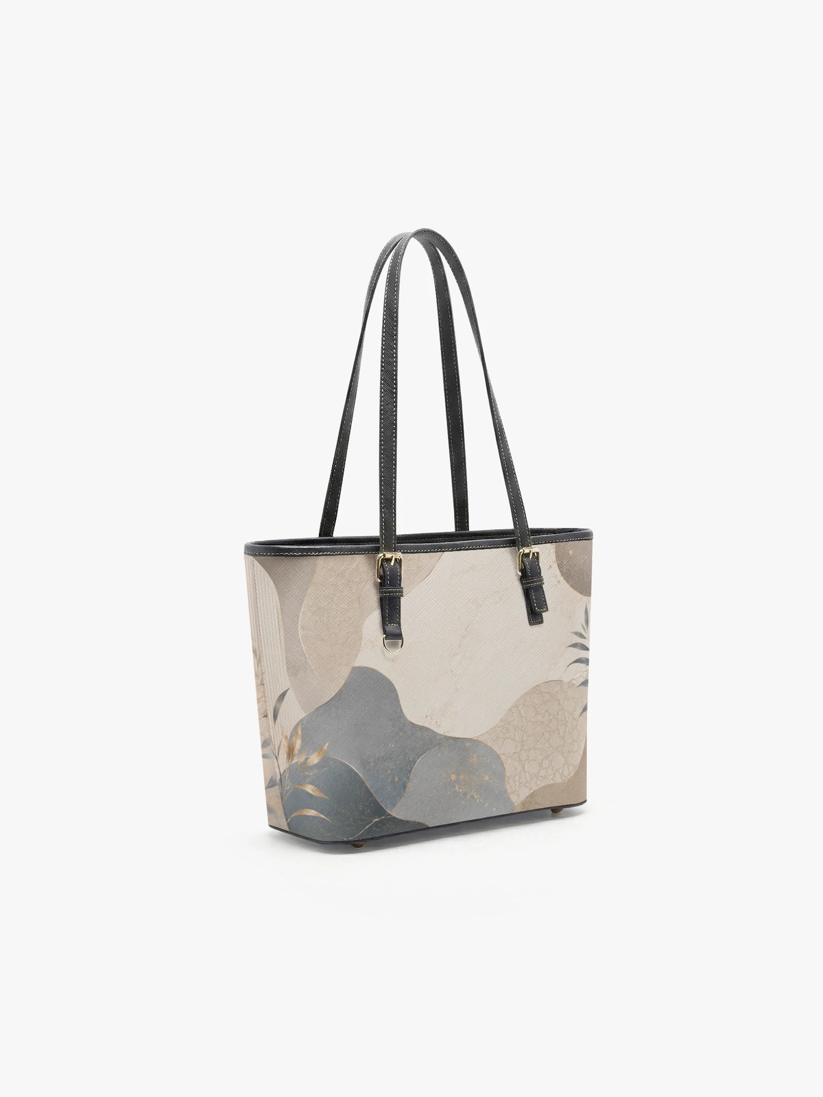 Patchwork Print Large Capacity Shoulder Bag