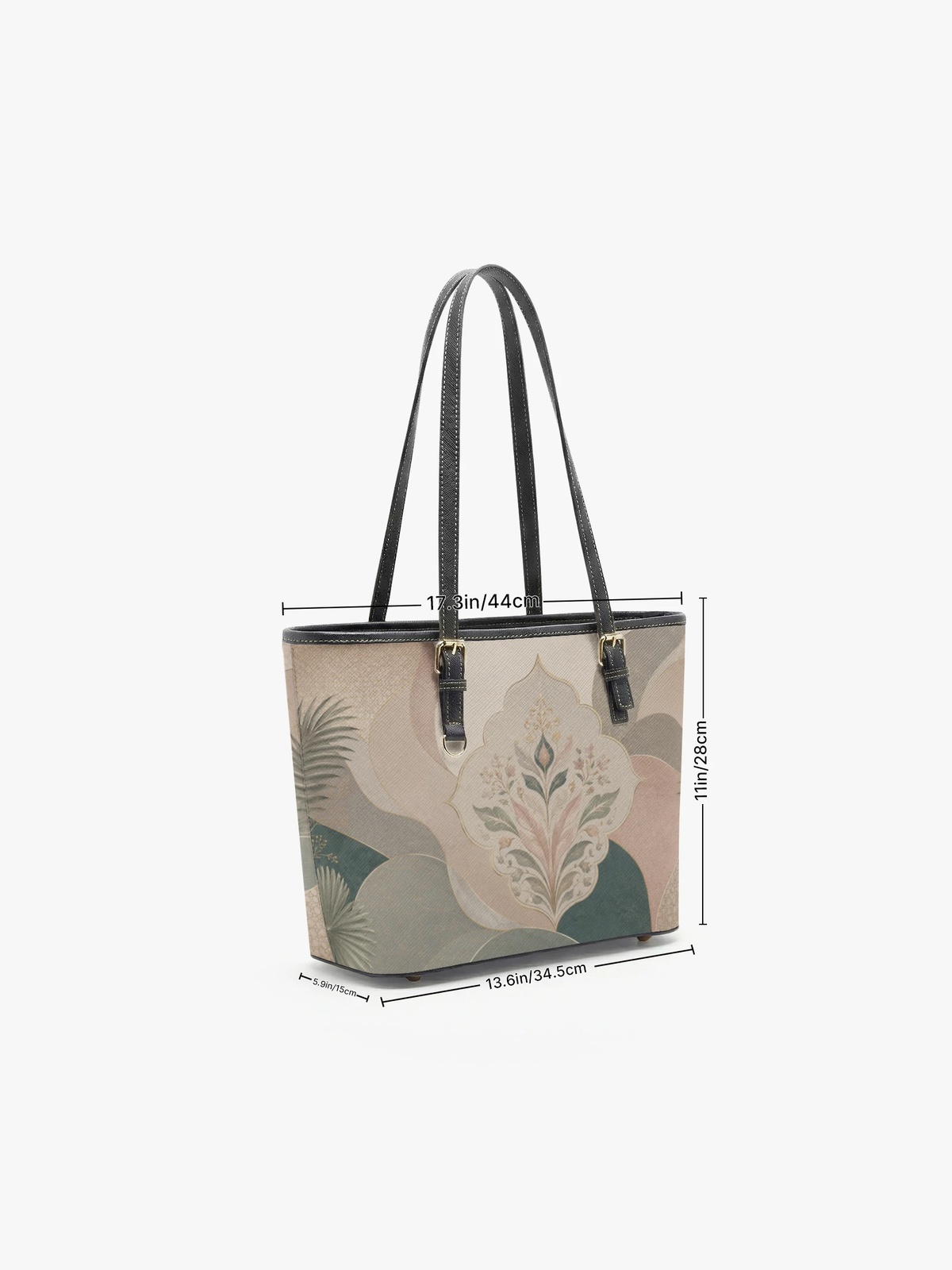 Floral Print Large Capacity Shoulder Bag