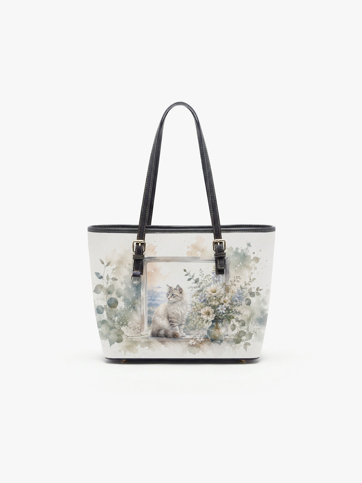 Floral Print Large Capacity Shoulder Bag