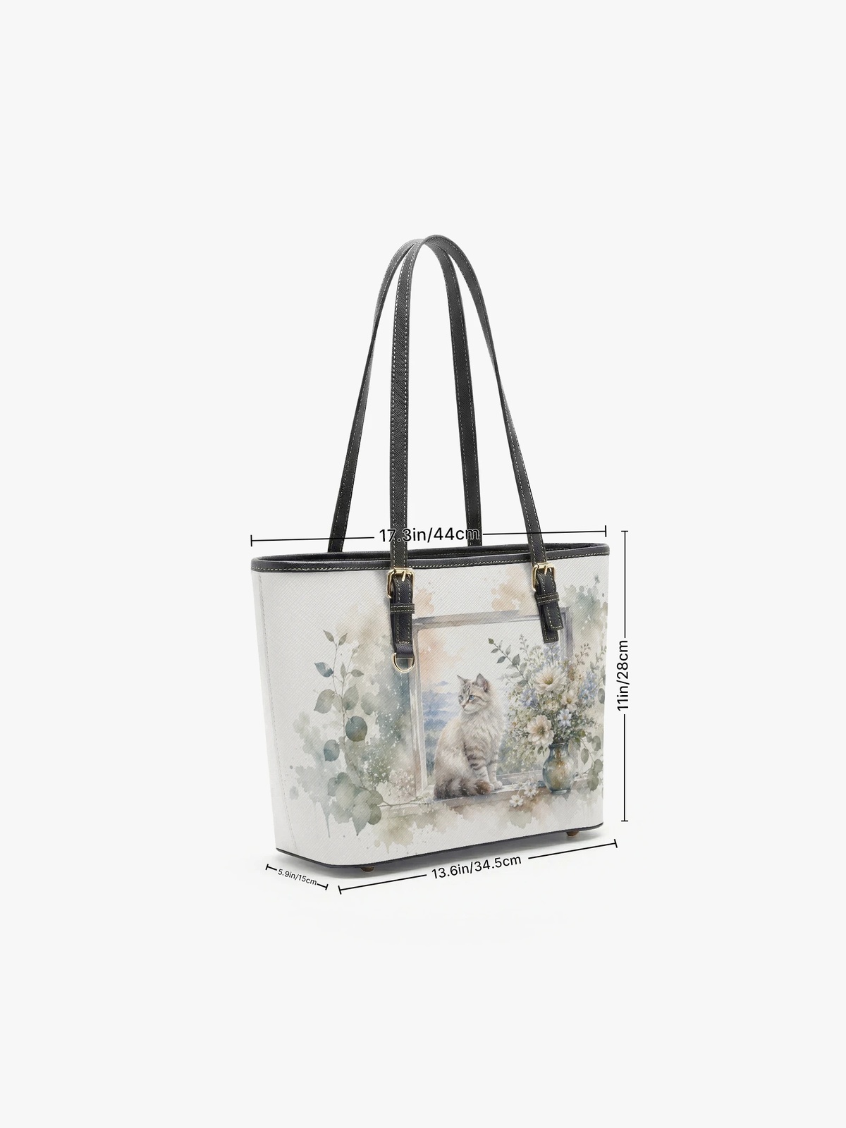 Floral Print Large Capacity Shoulder Bag