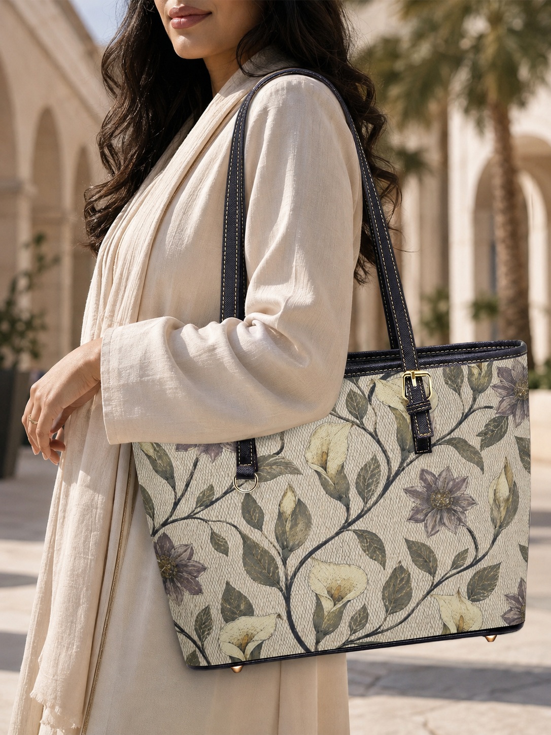 Floral Print Shoulder Bag