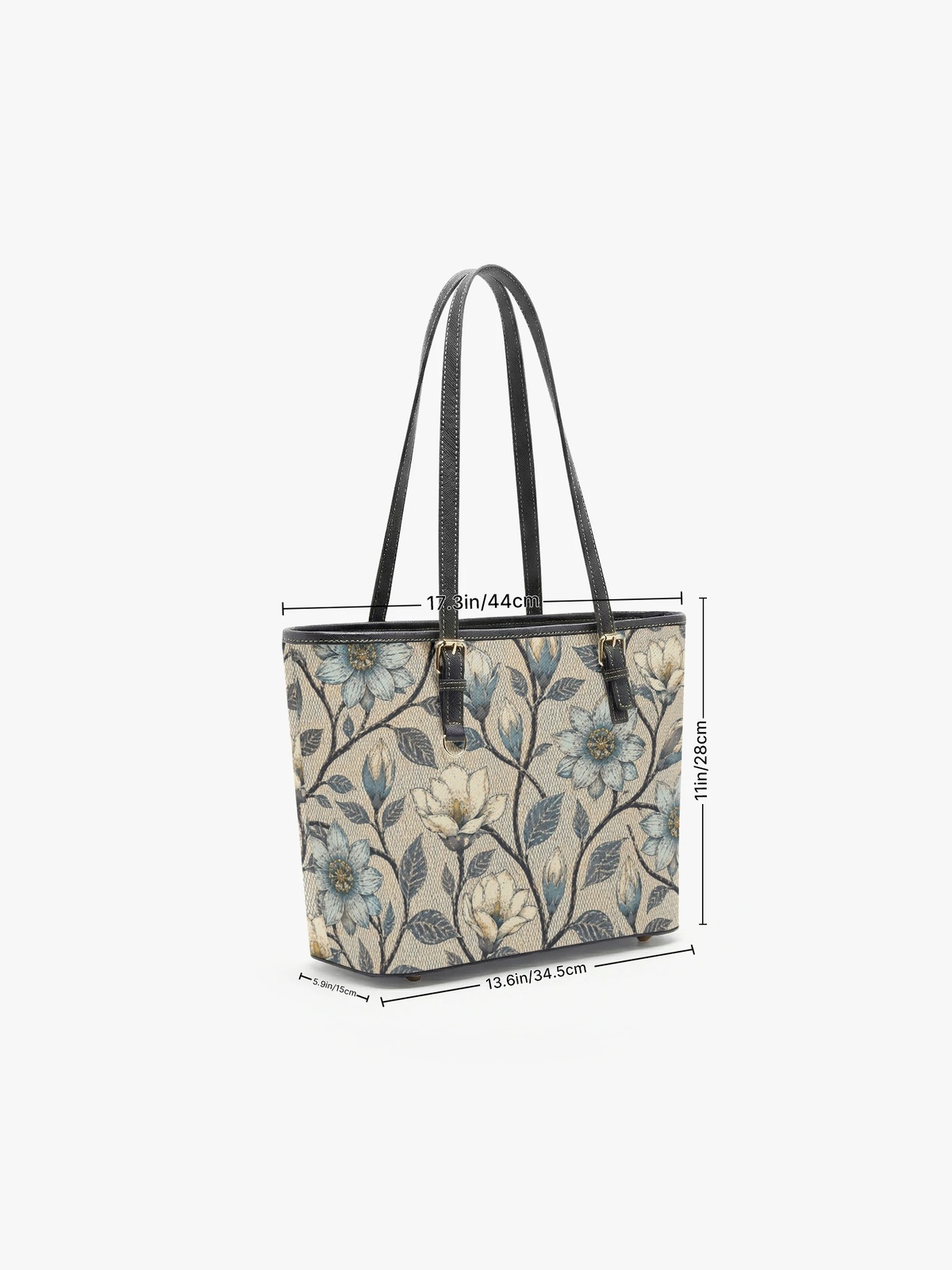 Leaf Print Large Capacity Shoulder Bag
