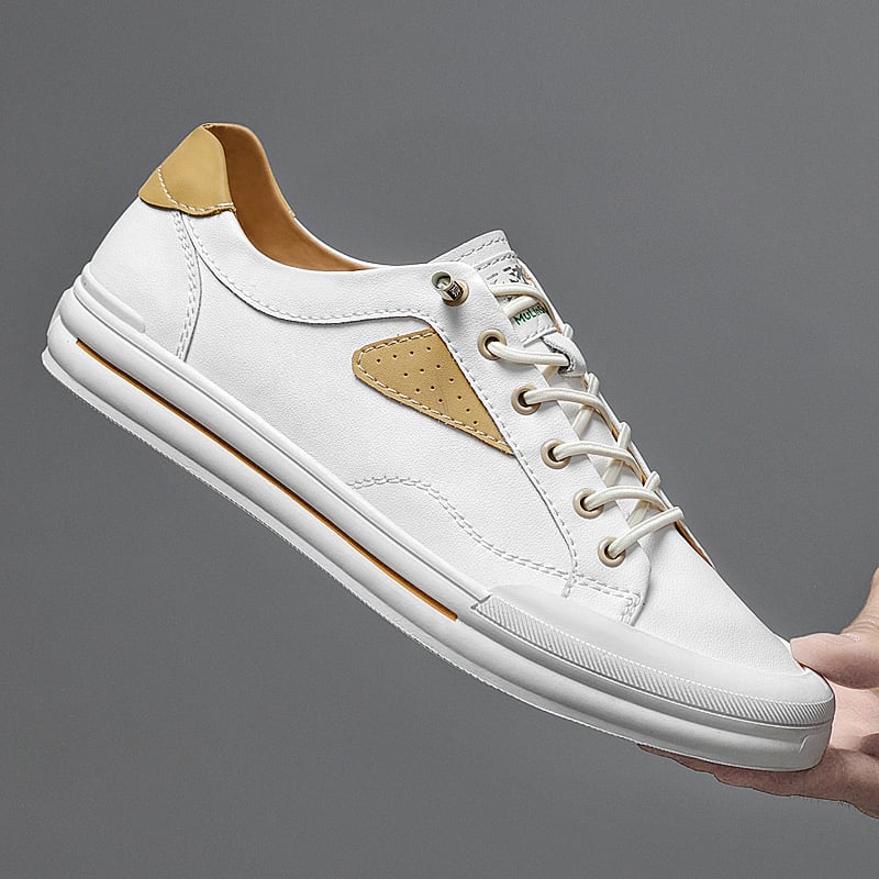 Low Cut Faux Leather Comfortable Versatile Board Shoes