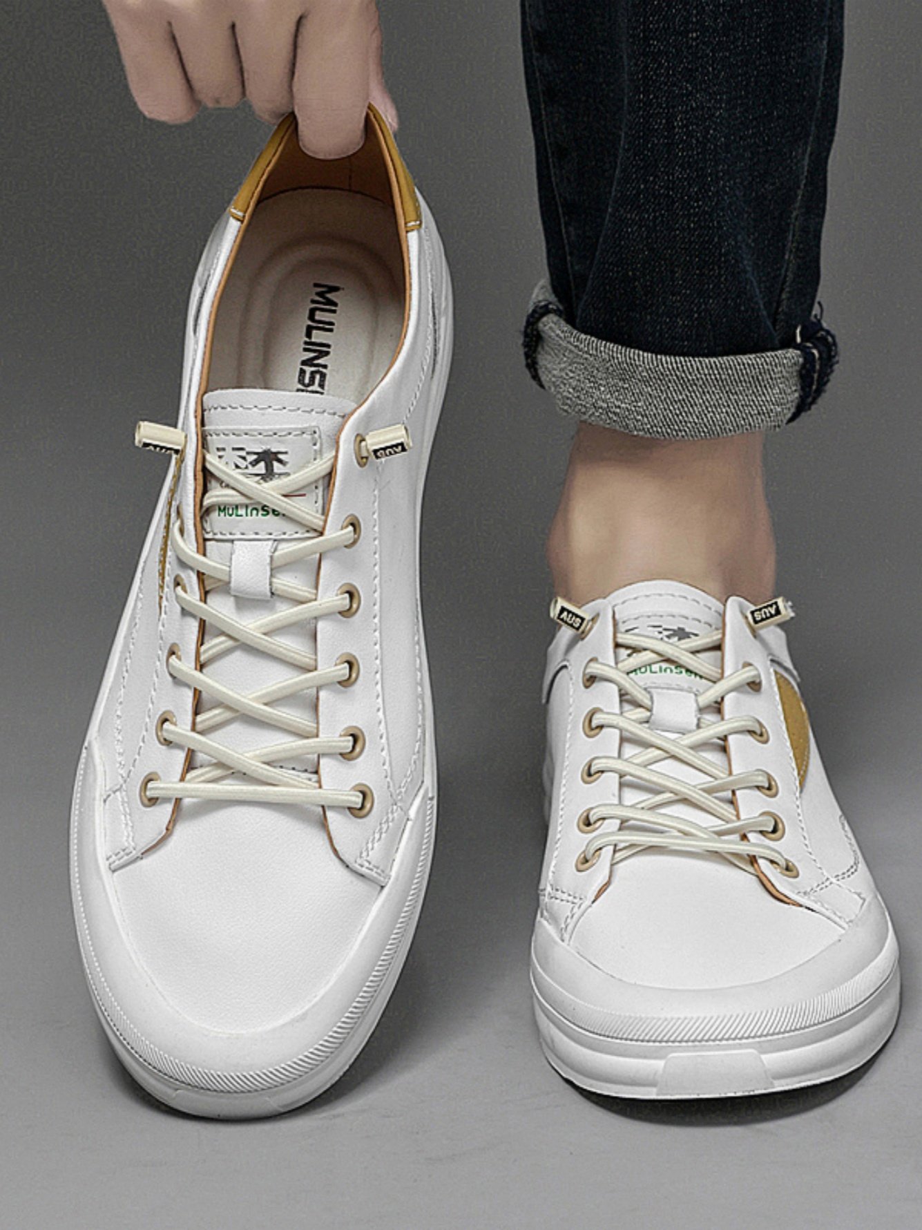 Low Cut Faux Leather Comfortable Versatile Board Shoes