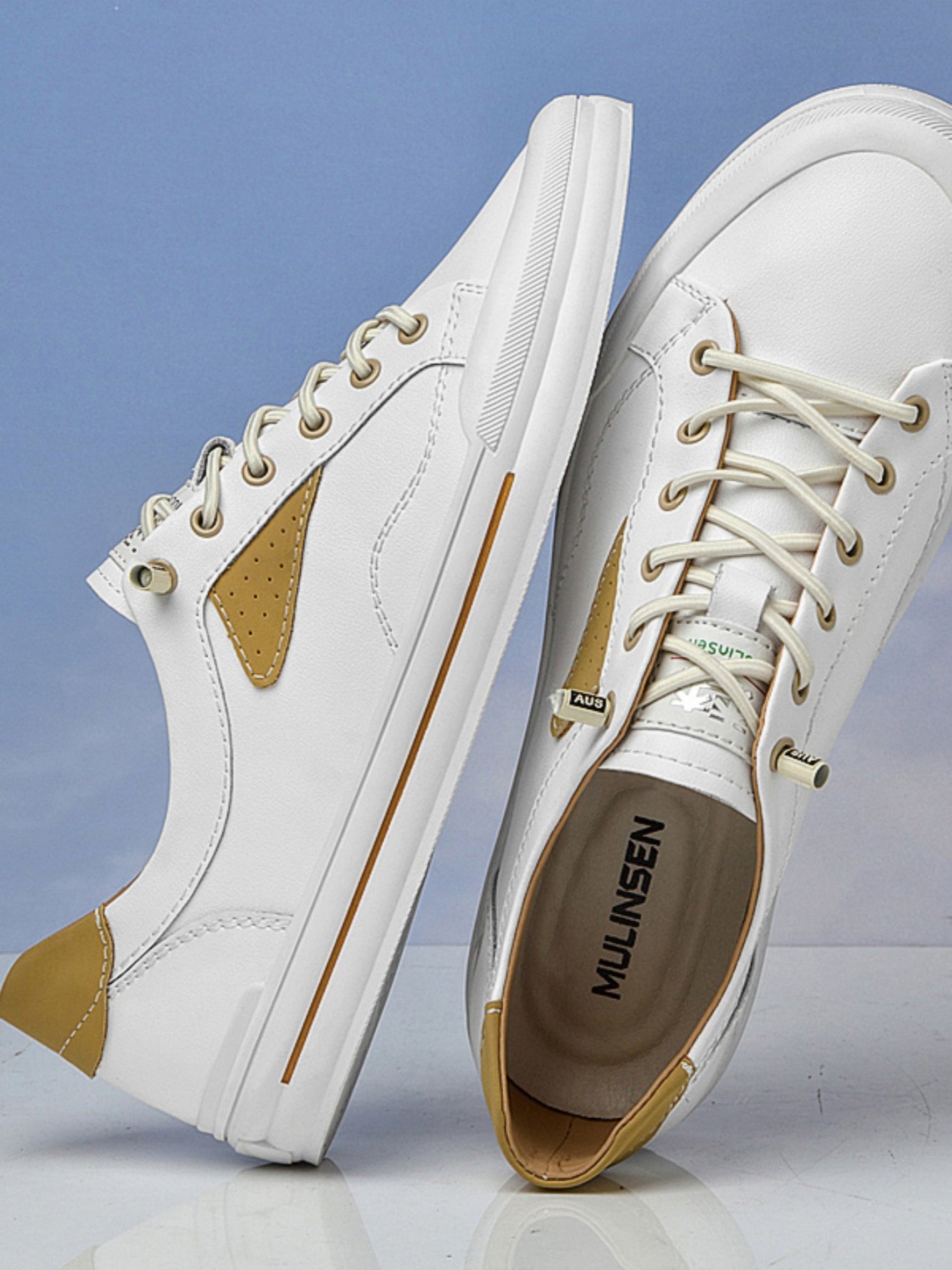 Low Cut Faux Leather Comfortable Versatile Board Shoes