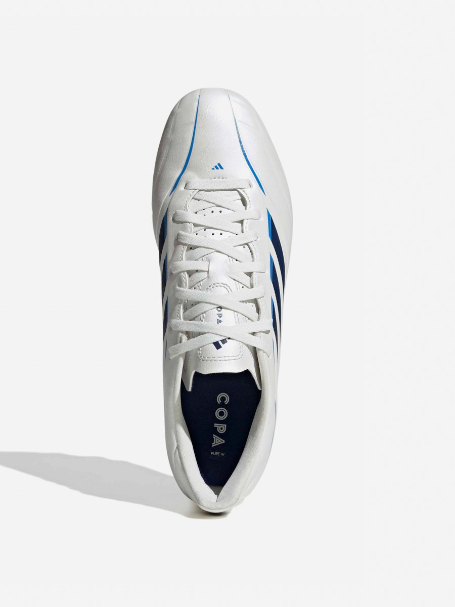 White Copa Pure IV League Firm Ground Football Boots