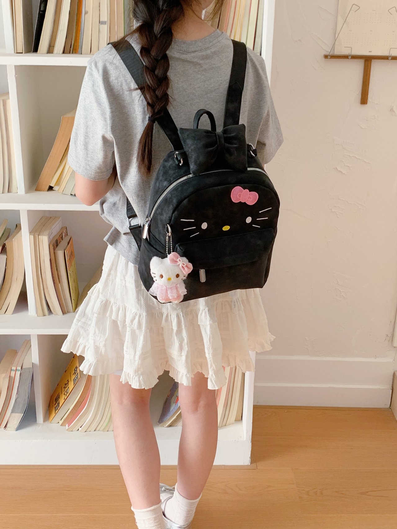 Black Hello Kitty Mini Backpack